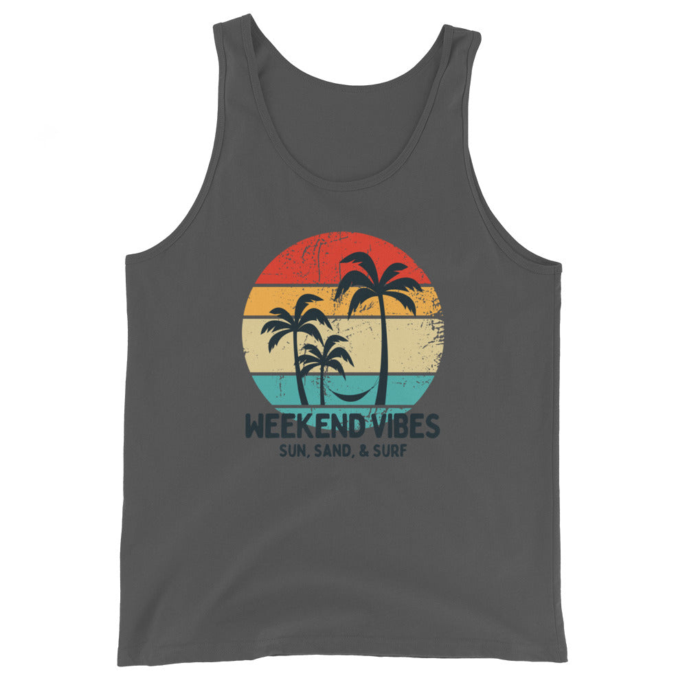 Weekend Vibes Sun Sand & Surf Unisex Tank Top