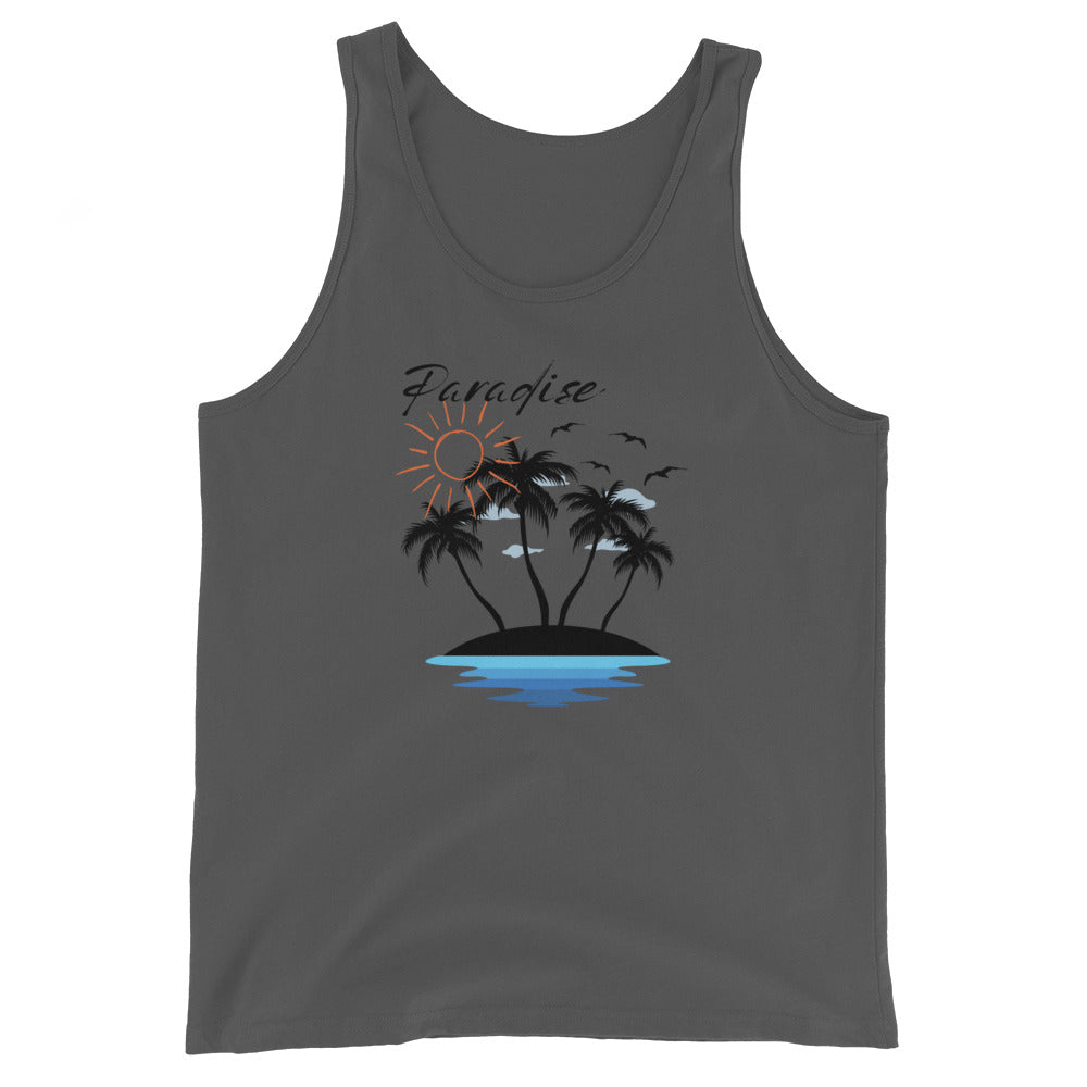 Paradise Beach Awaits Unisex Tank Top