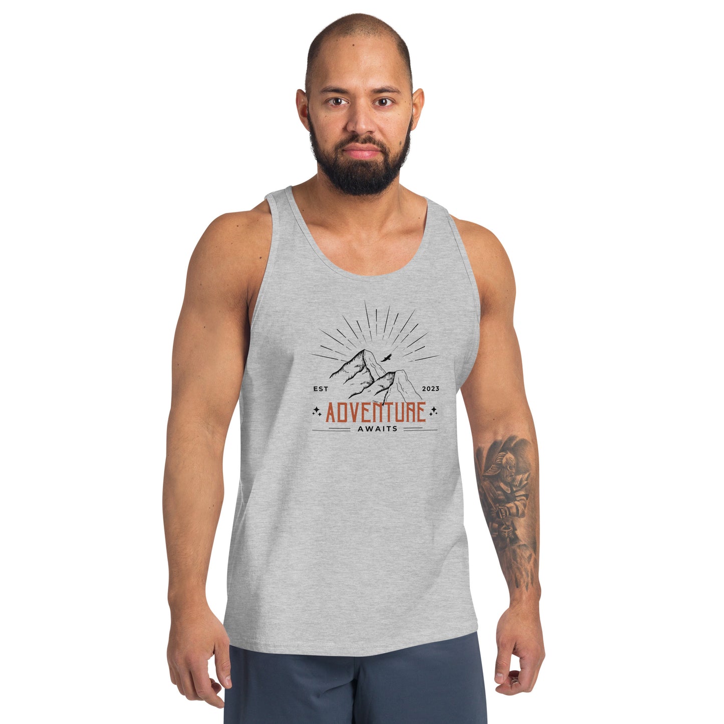 Adventure Awaits Mountain Tops Unisex Tank Top