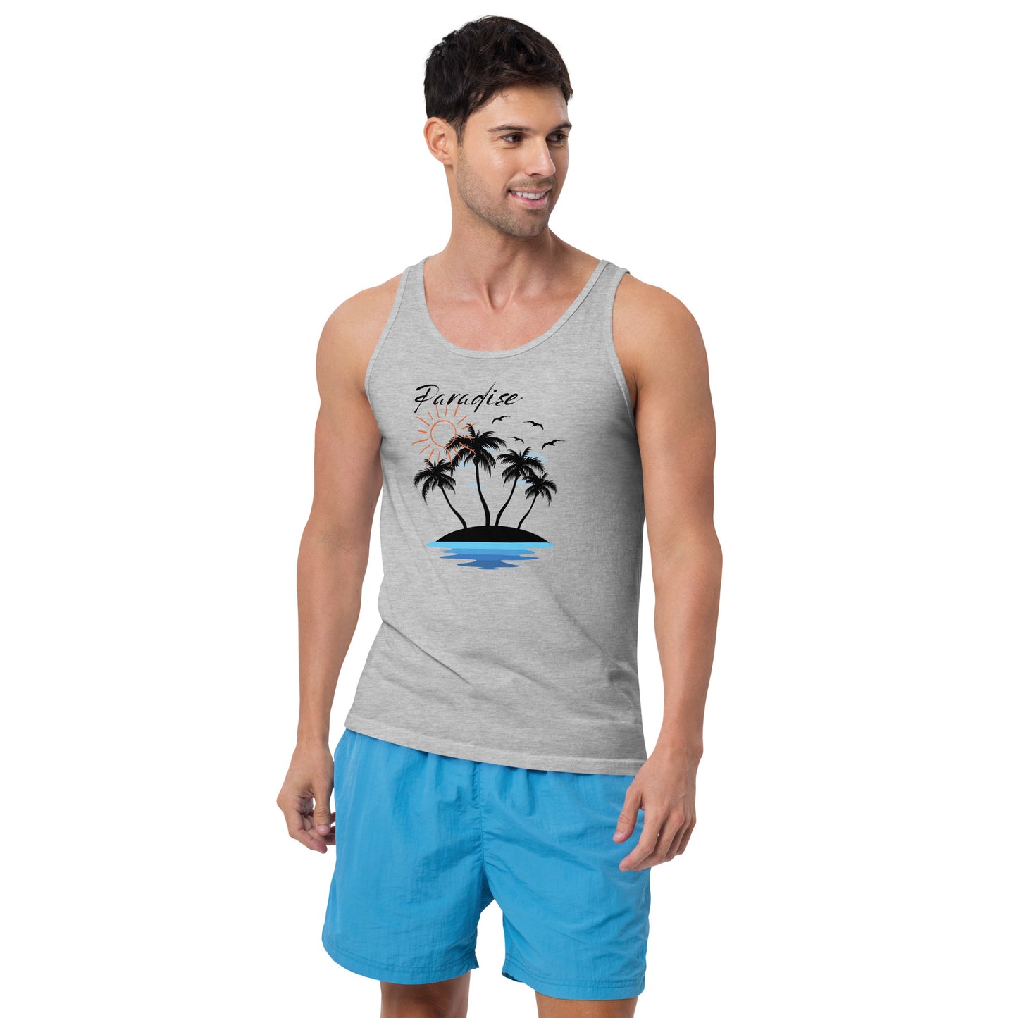 Paradise Beach Awaits Unisex Tank Top