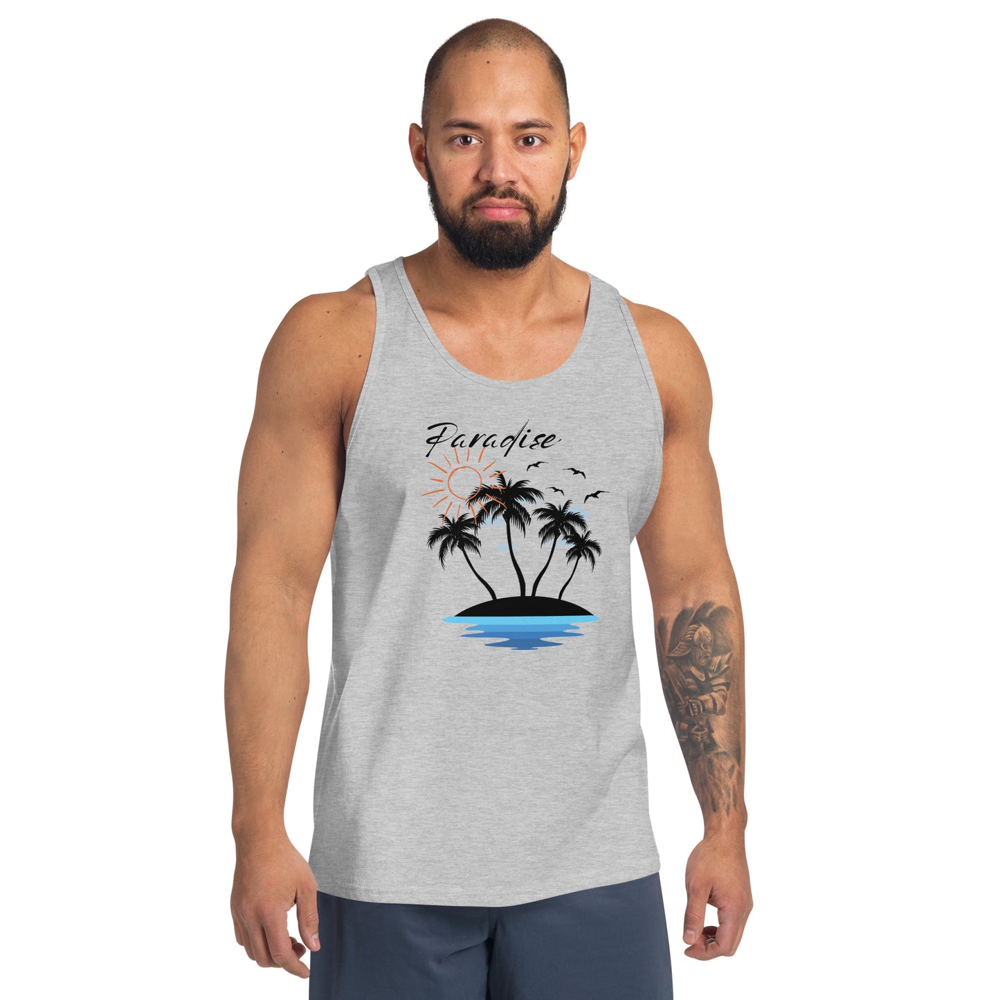 Paradise Beach Awaits Unisex Tank Top