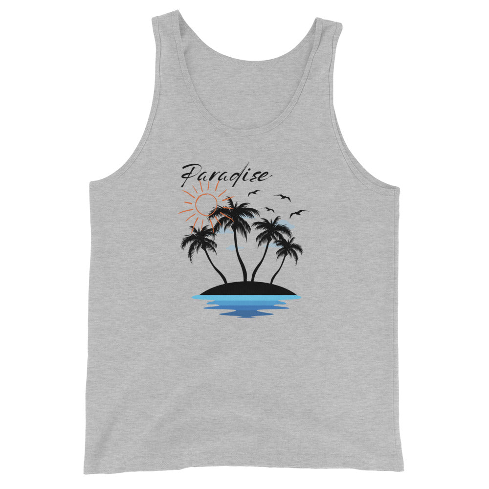 Paradise Beach Awaits Unisex Tank Top