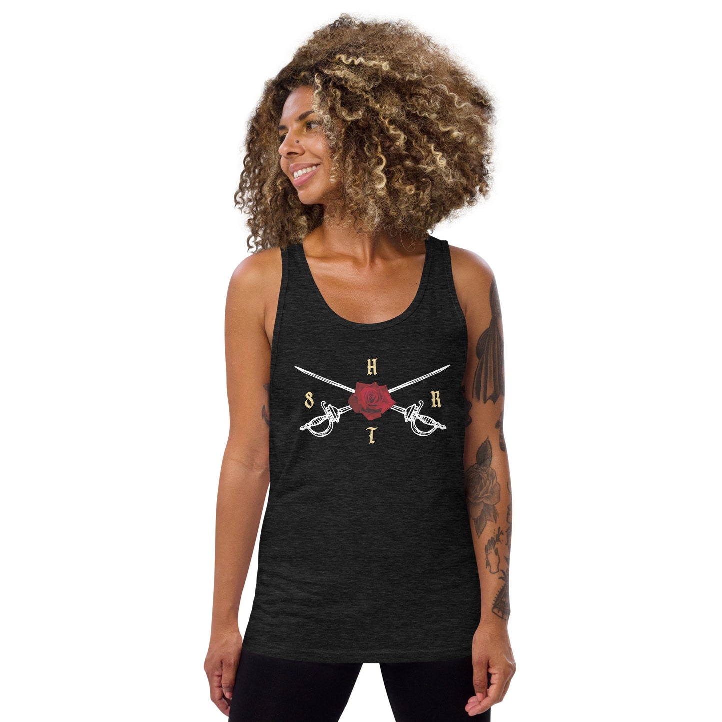 H8TR Crossed Swords Unisex Tank Top