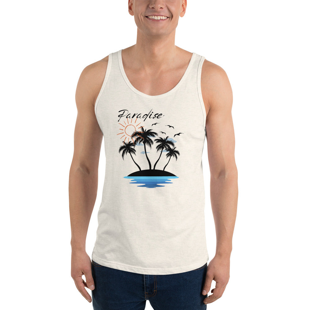 Paradise Beach Awaits Unisex Tank Top