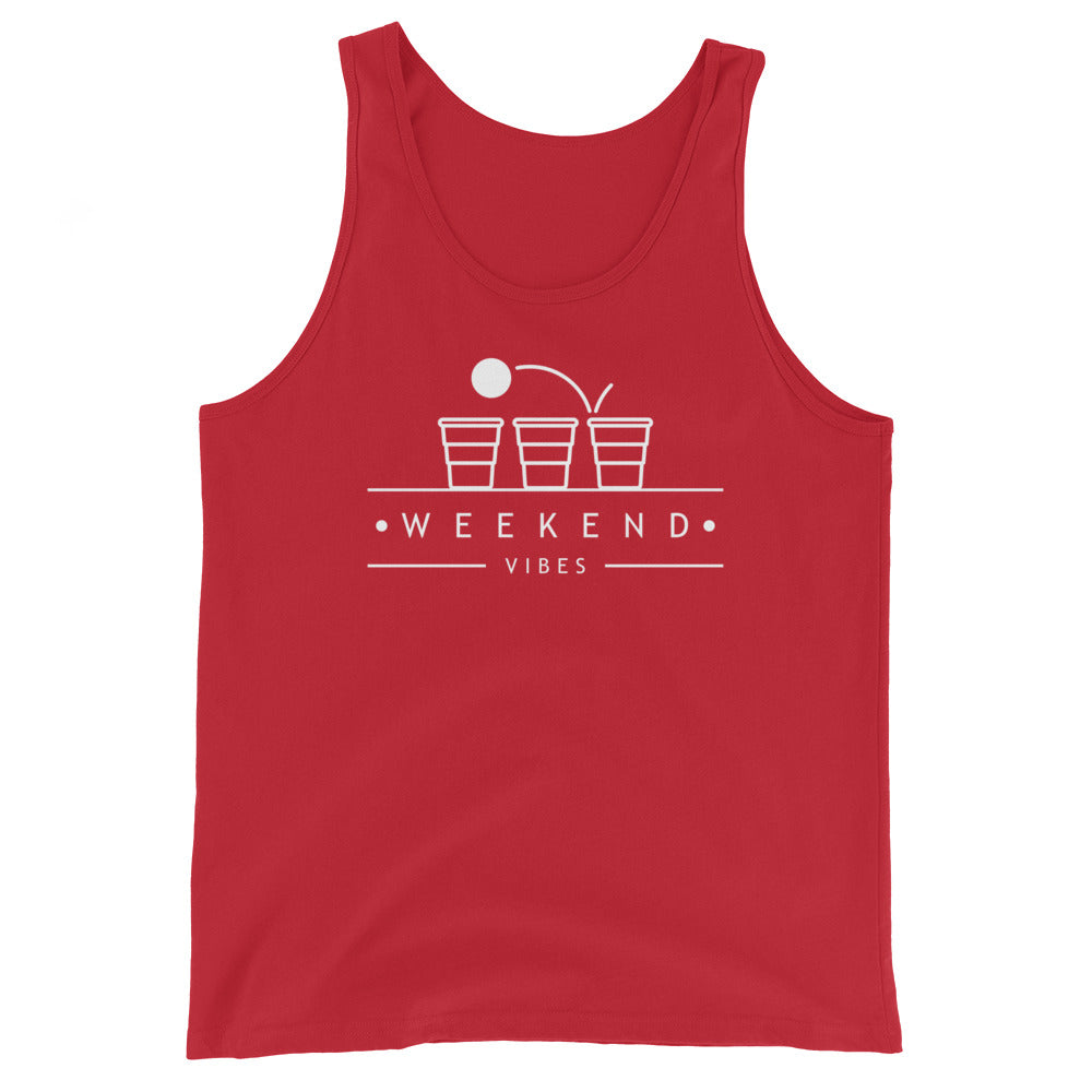 Beer Pong Weekend Vibes Unisex Tank Top