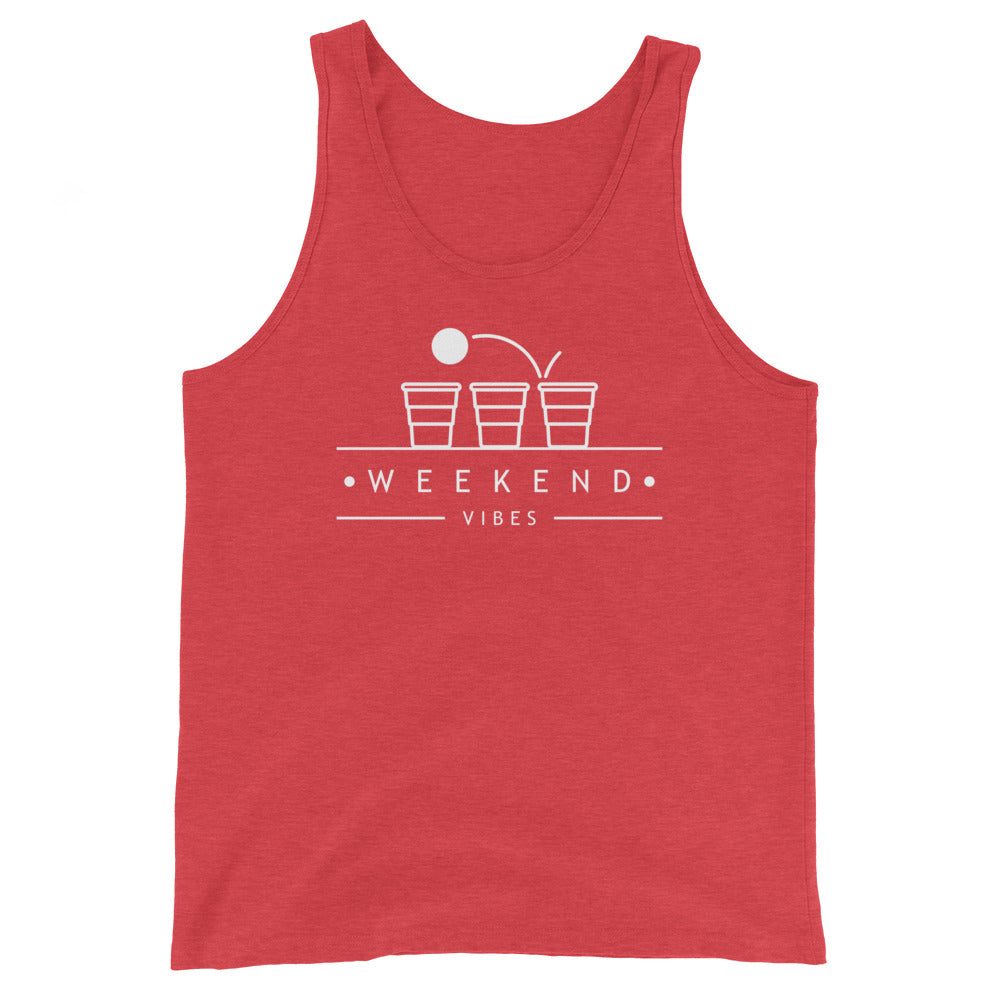 Beer Pong Weekend Vibes Unisex Tank Top