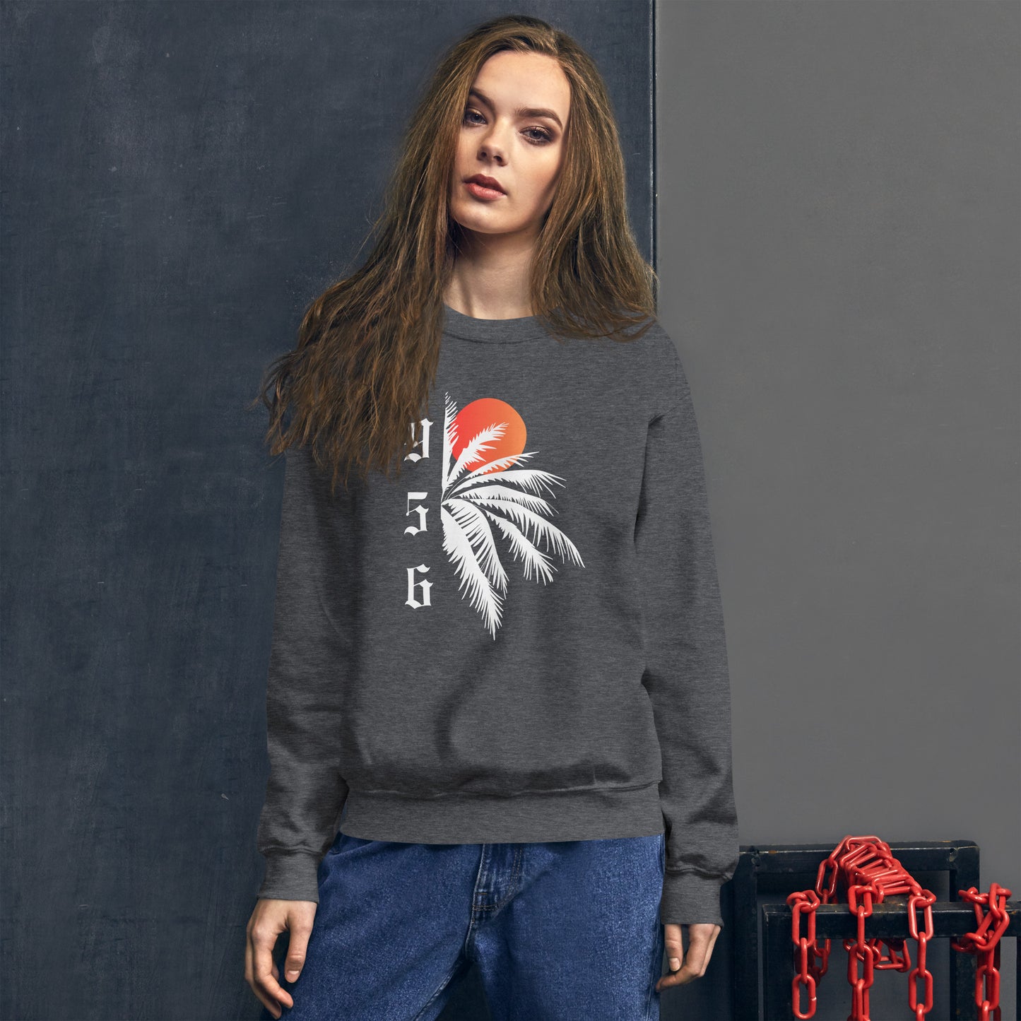 RGV 956 Palm Trees Sun Unisex Sweatshirt