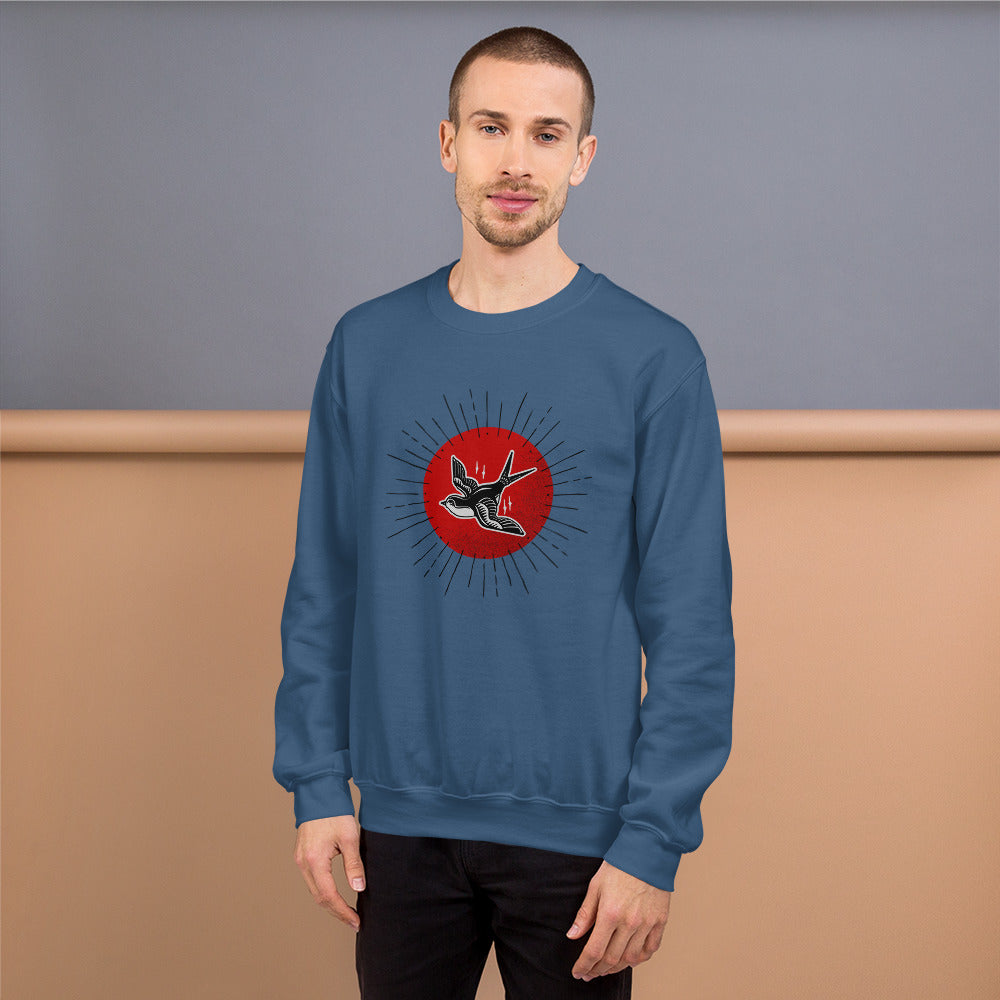 Red Sun Sparrow Unisex Sweatshirt
