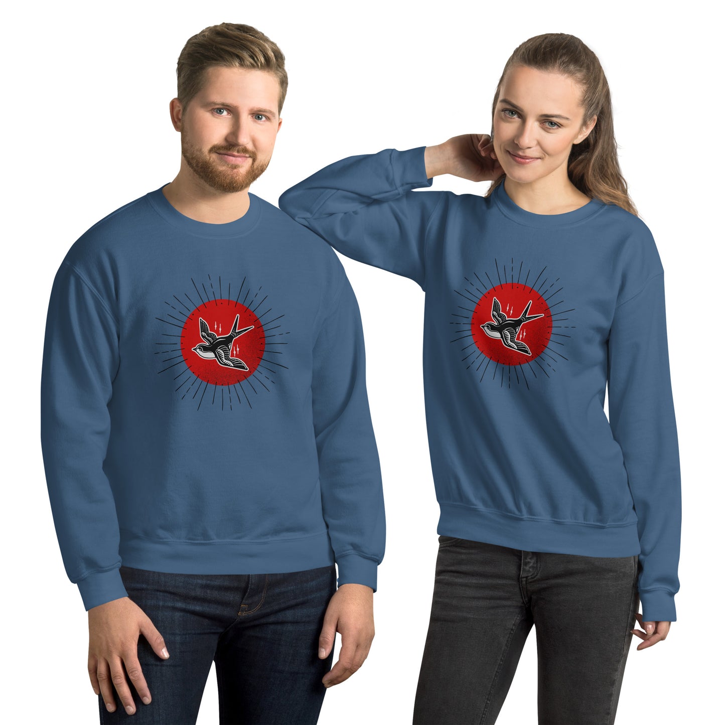 Red Sun Sparrow Unisex Sweatshirt