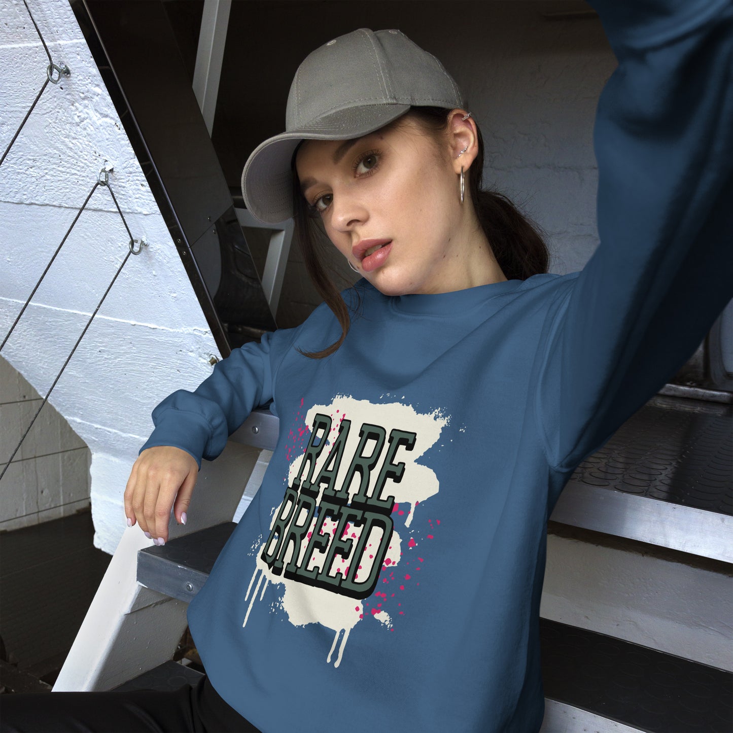 Rare Breed Graffiti Splatter Unisex Sweatshirt