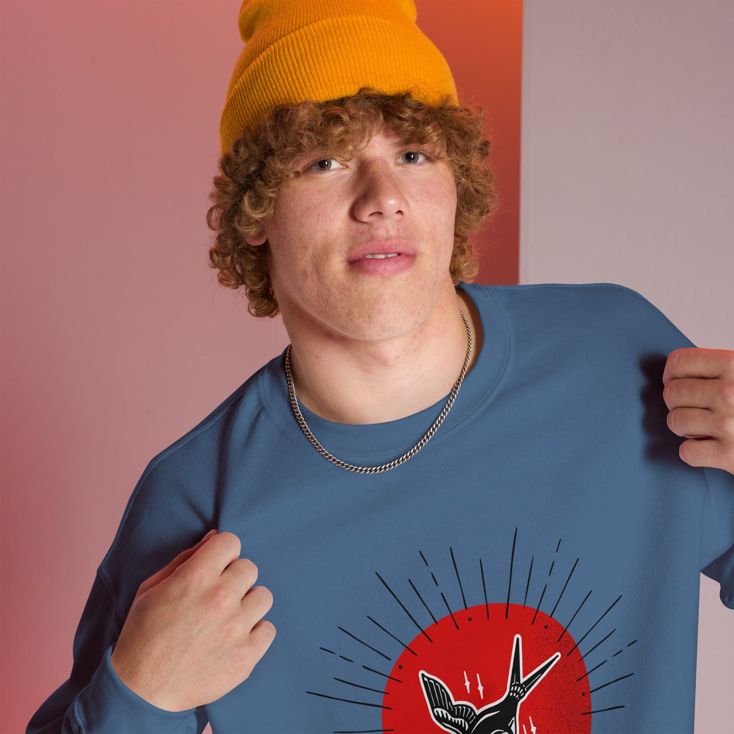 Red Sun Sparrow Unisex Sweatshirt