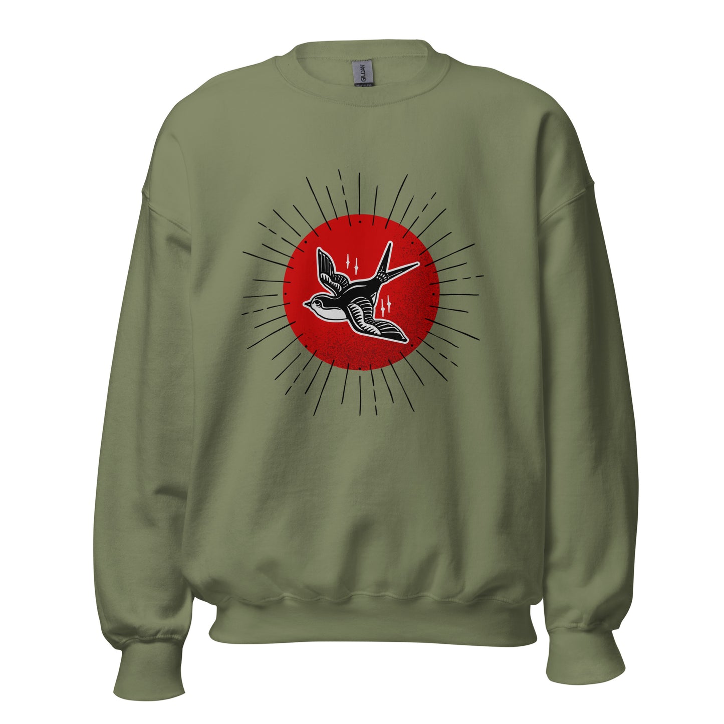 Red Sun Sparrow Unisex Sweatshirt