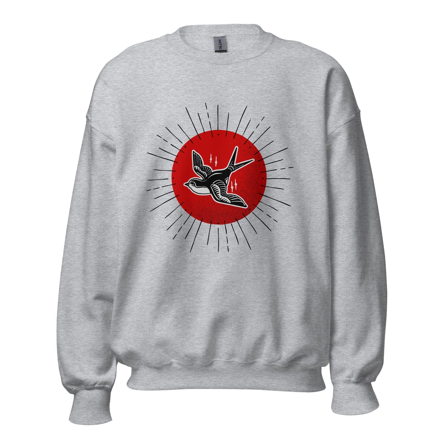 Red Sun Sparrow Unisex Sweatshirt