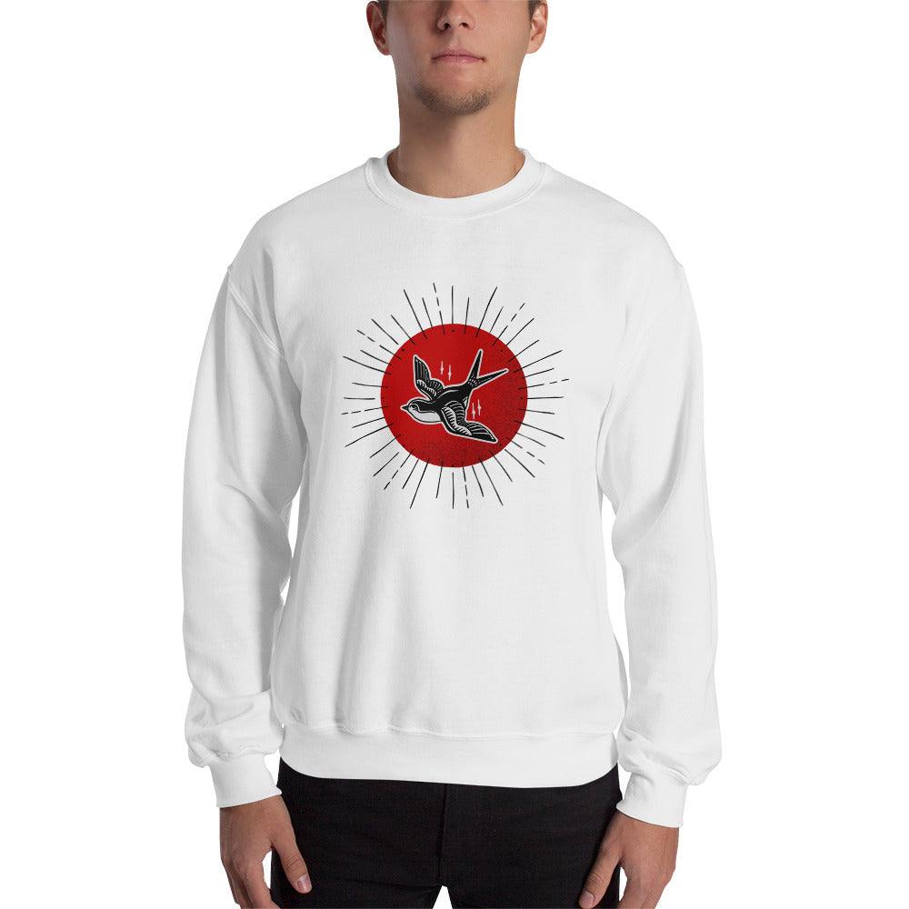 Red Sun Sparrow Unisex Sweatshirt