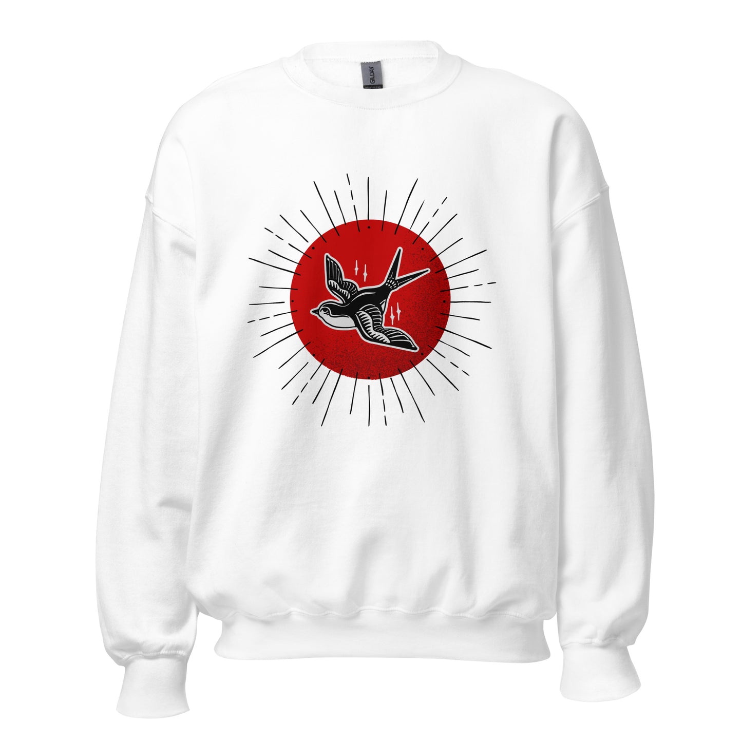 Red Sun Sparrow Unisex Sweatshirt