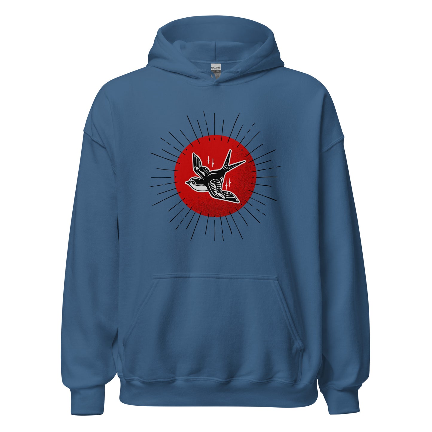 Red Sun Sparrow Unisex Hoodie