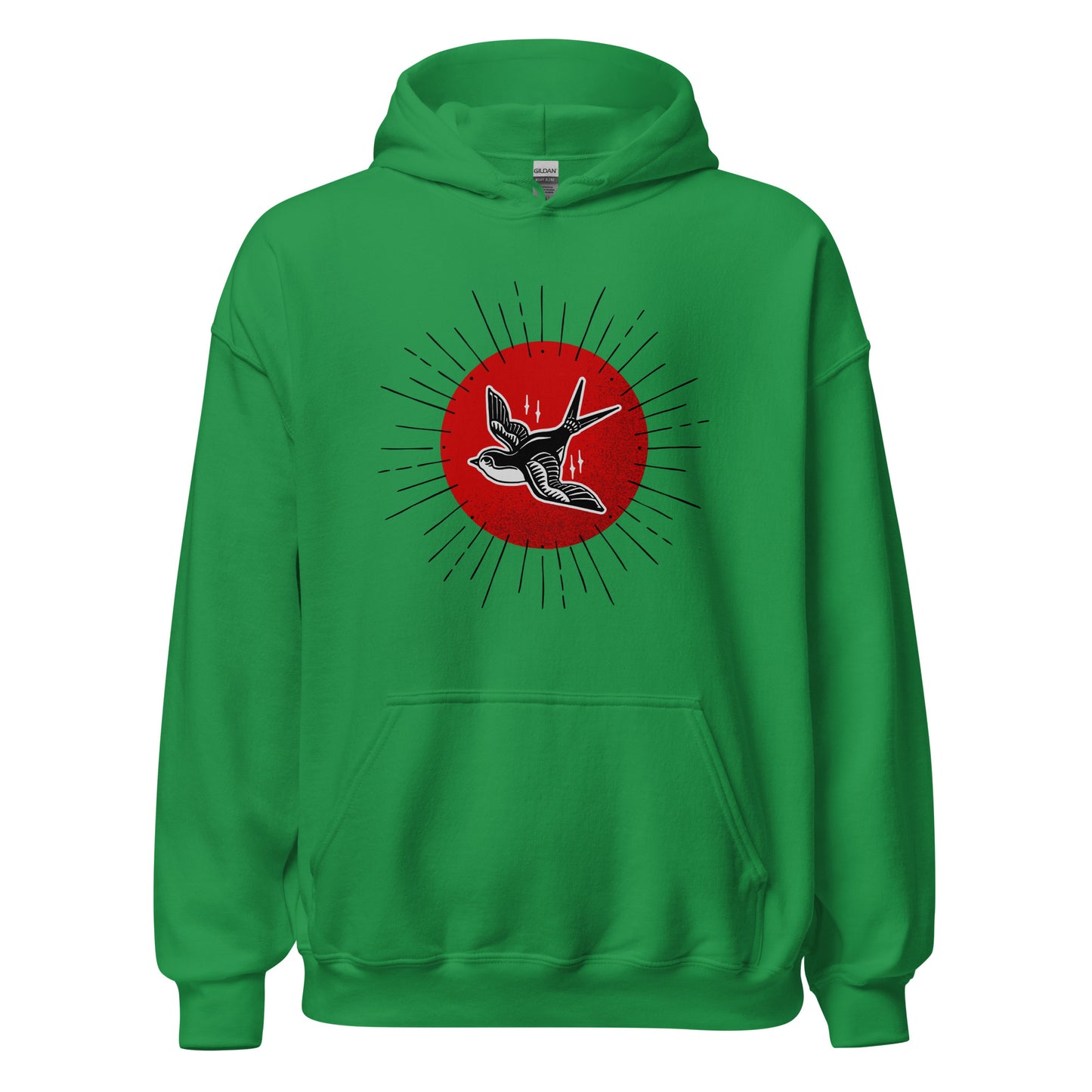 Red Sun Sparrow Unisex Hoodie