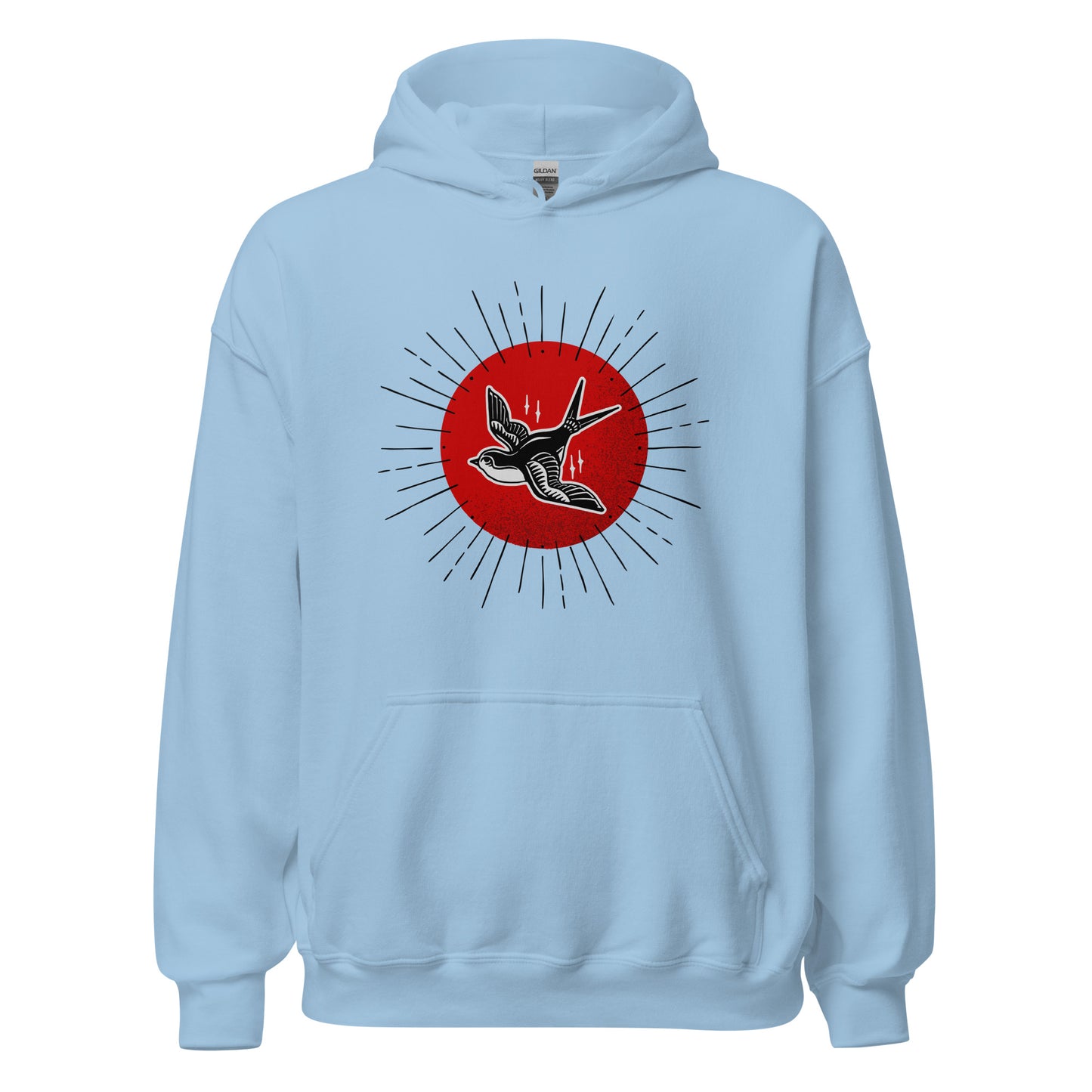 Red Sun Sparrow Unisex Hoodie