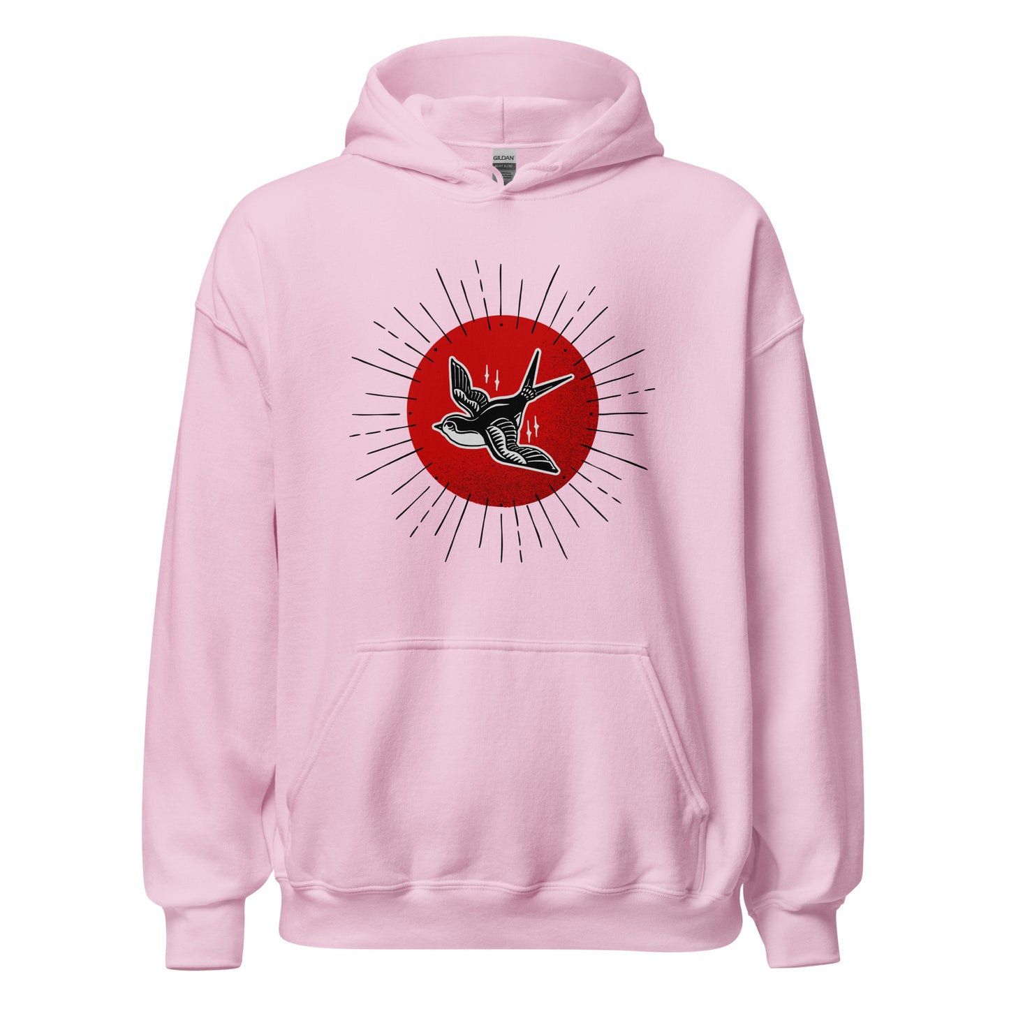 Red Sun Sparrow Unisex Hoodie