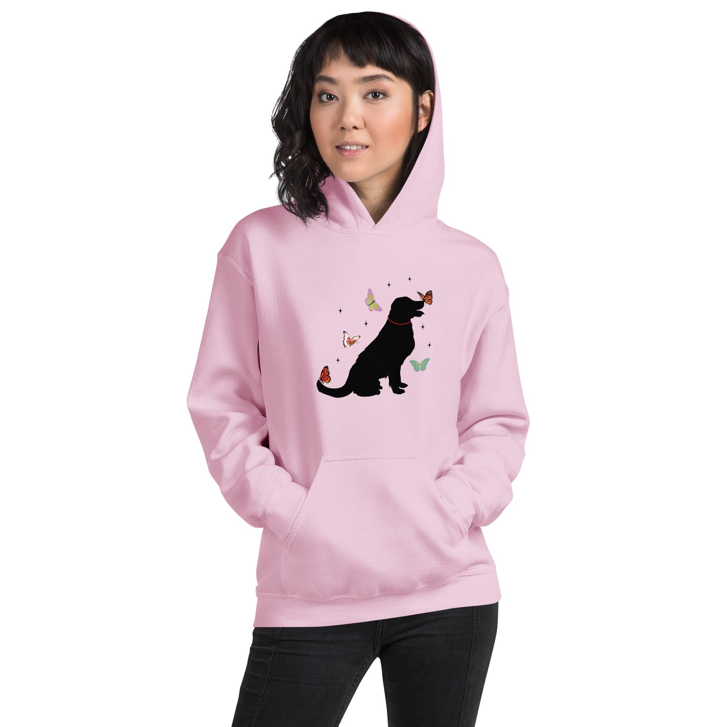 Lovely Labrador Butterflies Unisex Hoodie
