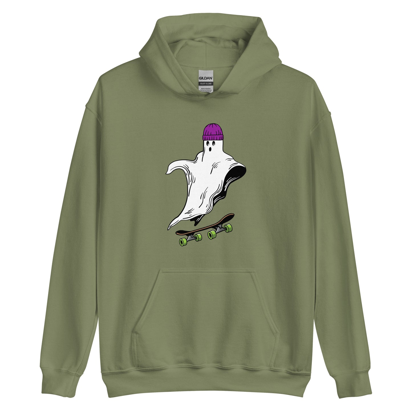 Skateboard Ghost Boo Unisex Hoodie