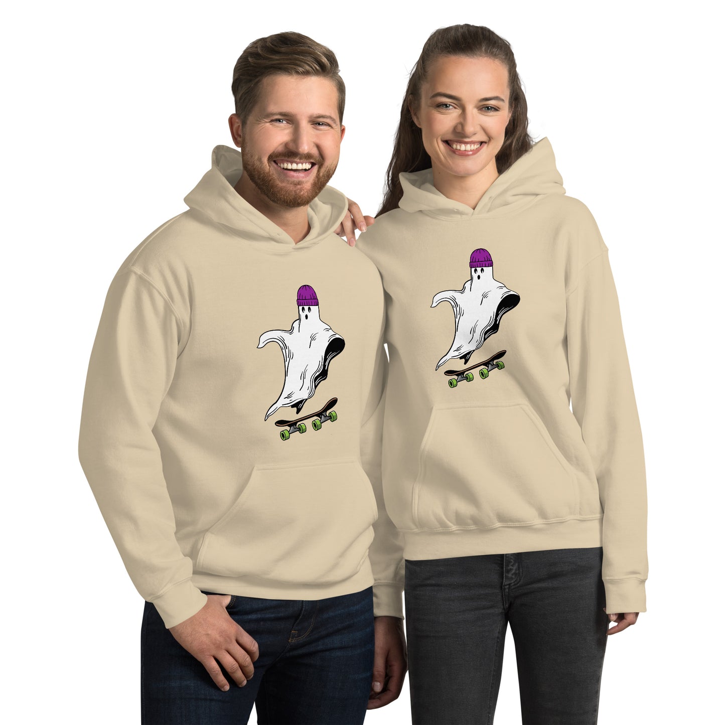 Skateboard Ghost Boo Unisex Hoodie