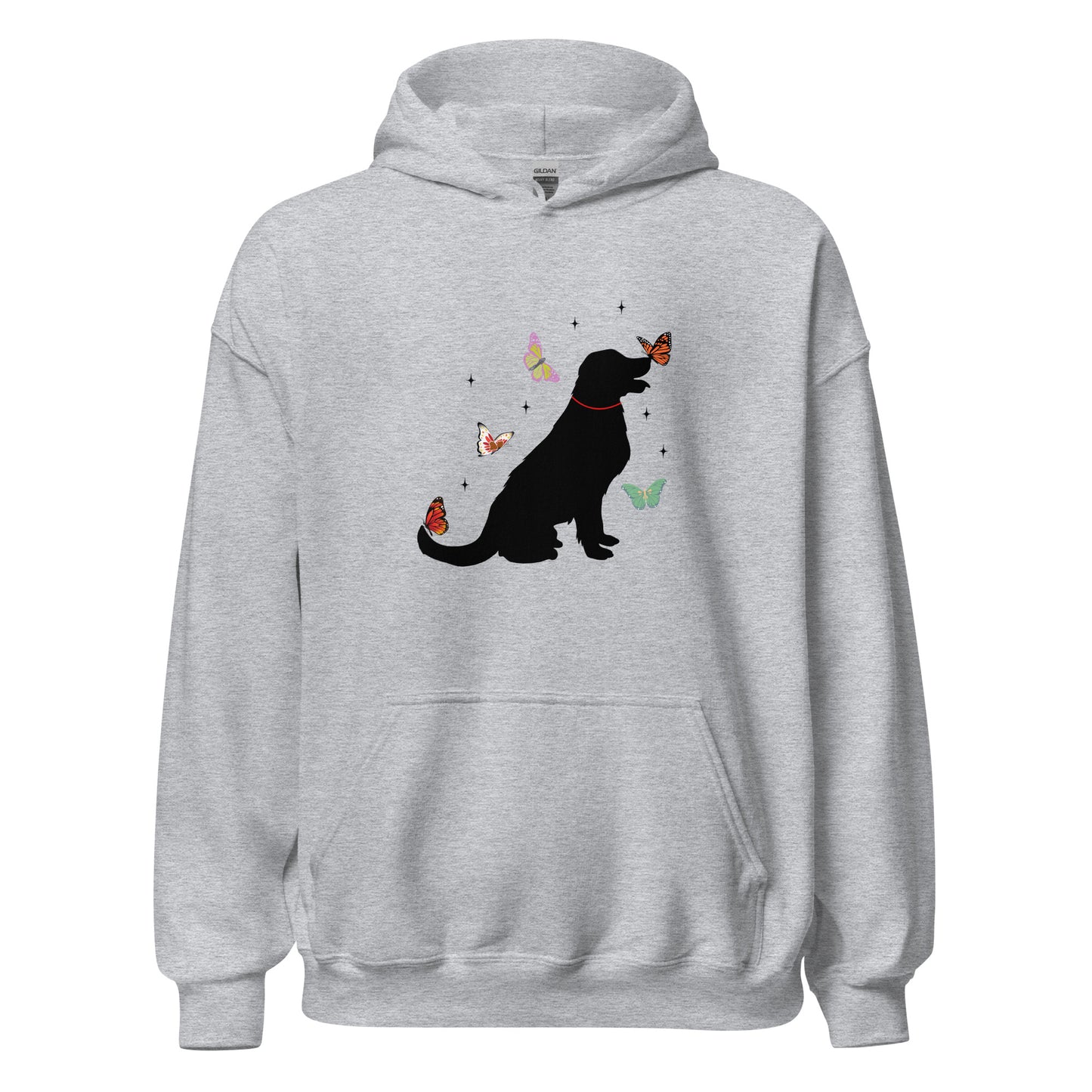 Lovely Labrador Butterflies Unisex Hoodie