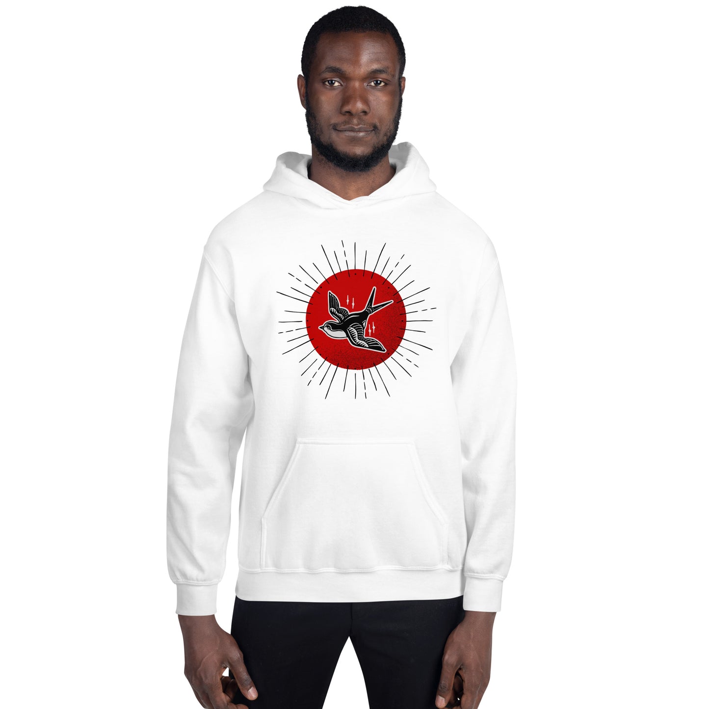 Red Sun Sparrow Unisex Hoodie
