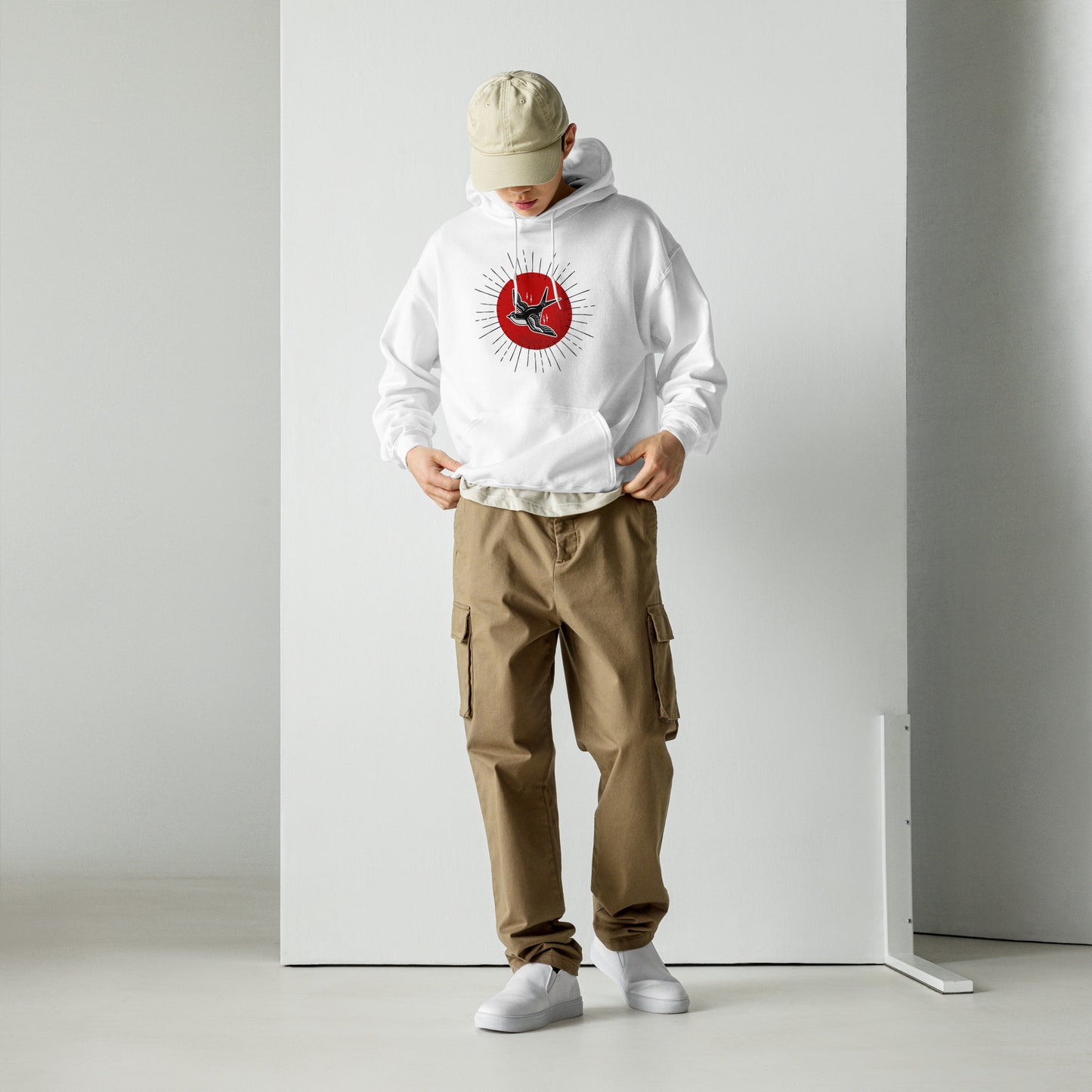 Red Sun Sparrow Unisex Hoodie