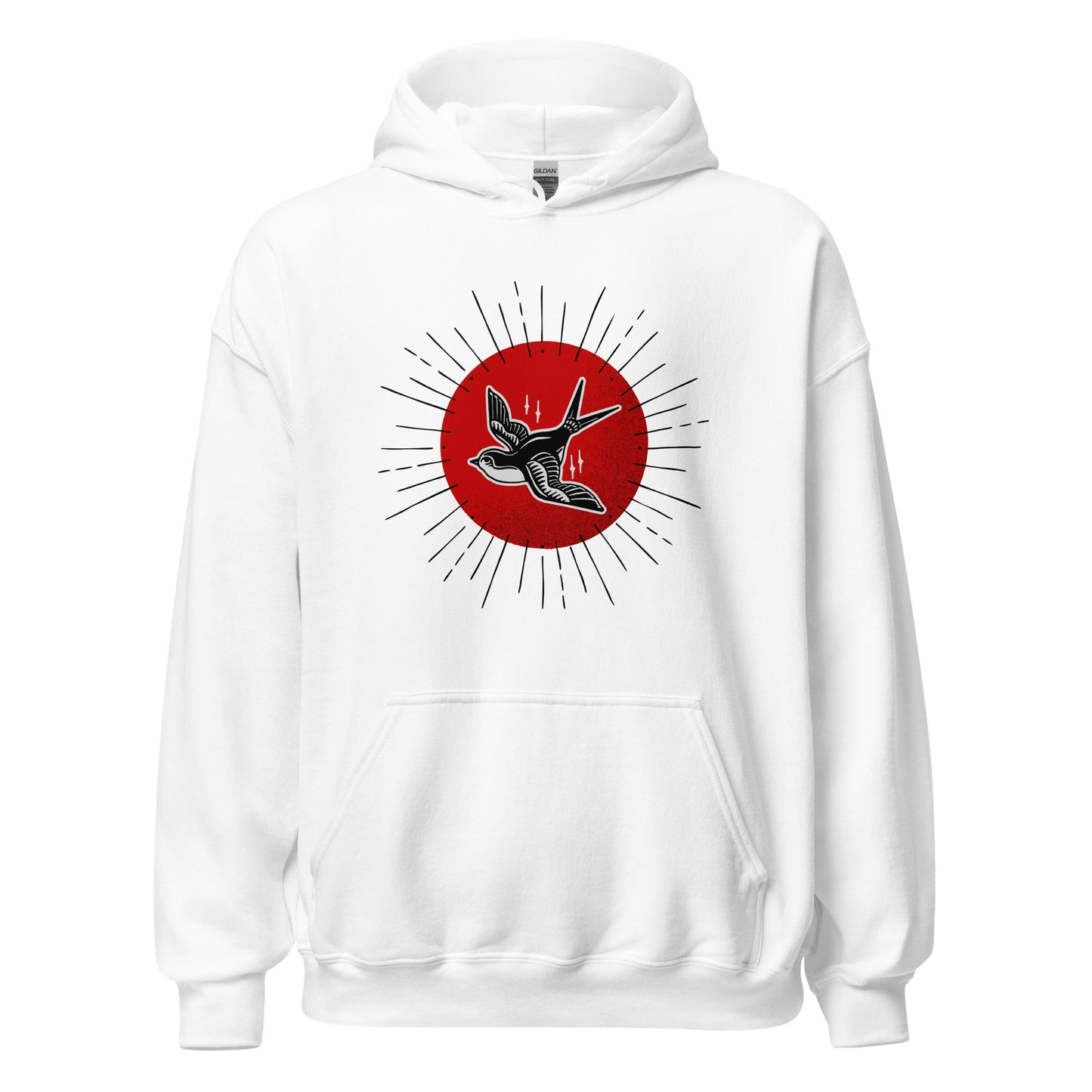 Red Sun Sparrow Unisex Hoodie