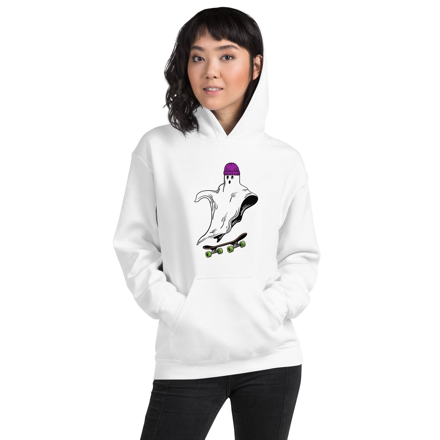 Skateboard Ghost Boo Unisex Hoodie