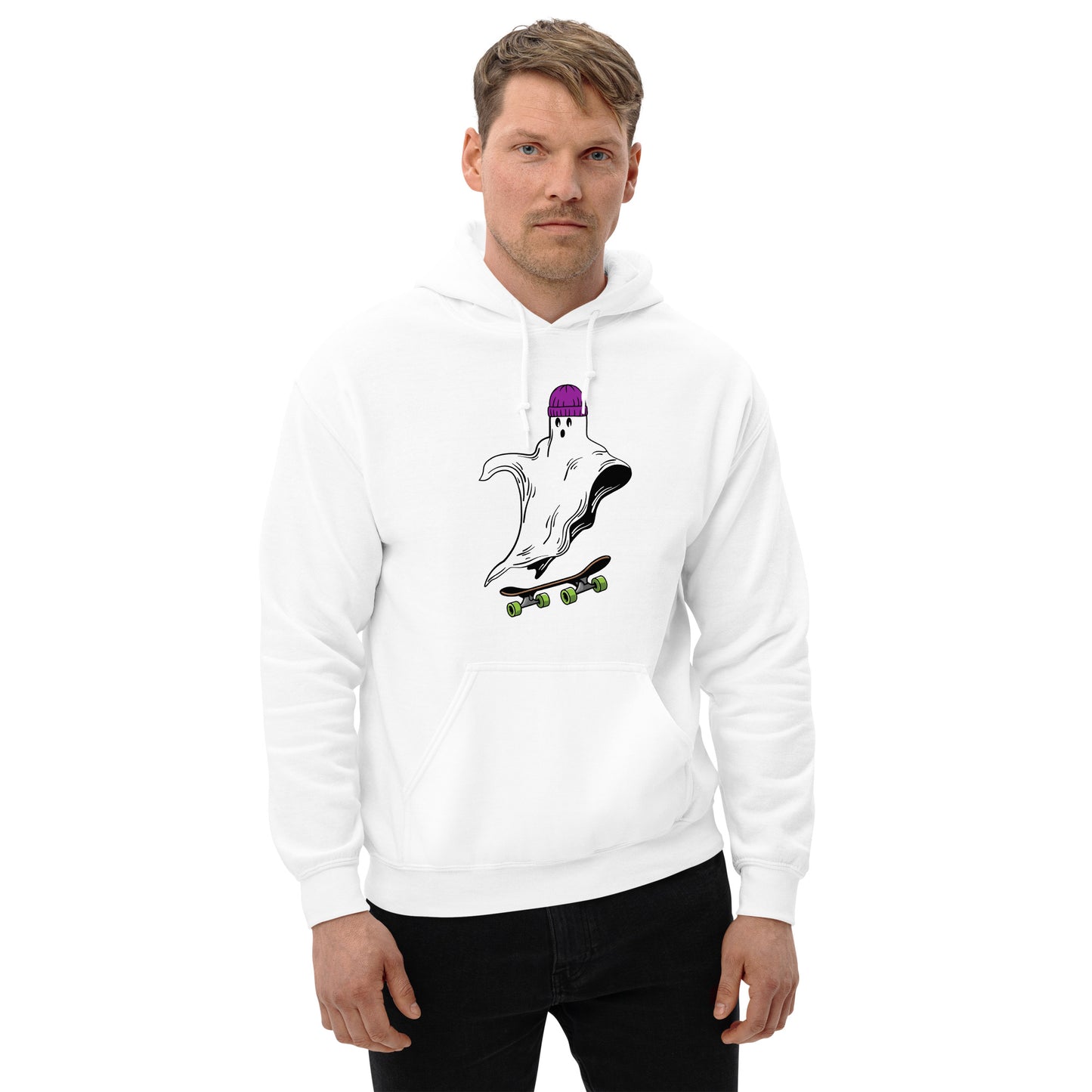 Skateboard Ghost Boo Unisex Hoodie