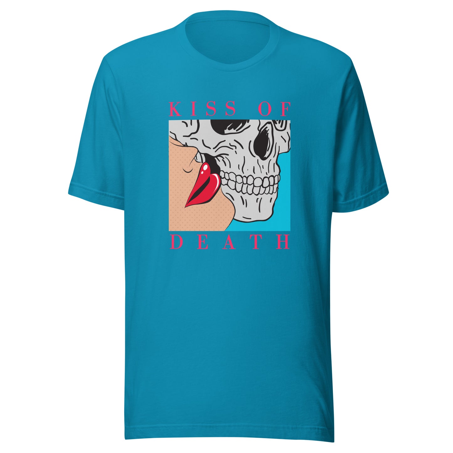 Kiss of Death pop art Unisex t-shirt