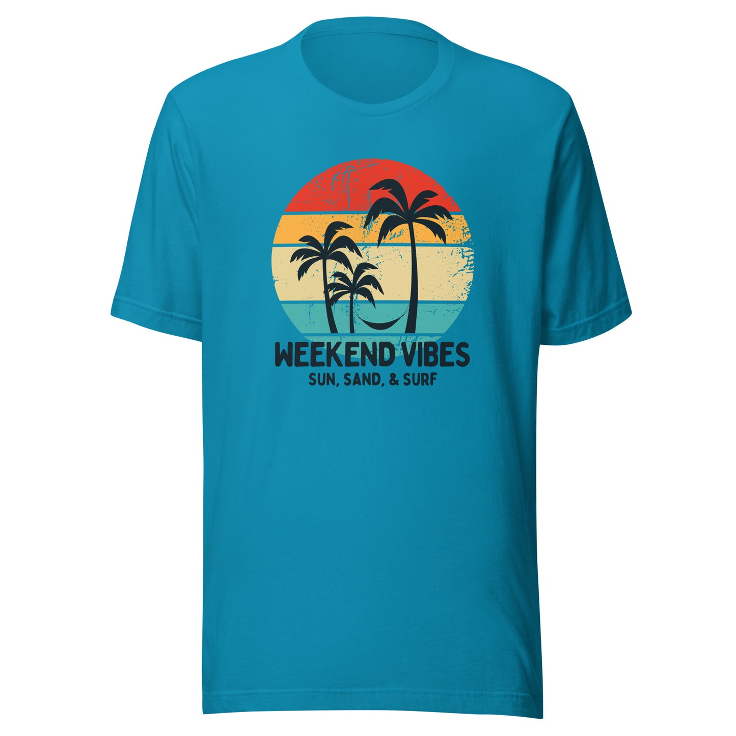 Weekend Vibes Sun Sand Surf Unisex t-shirt