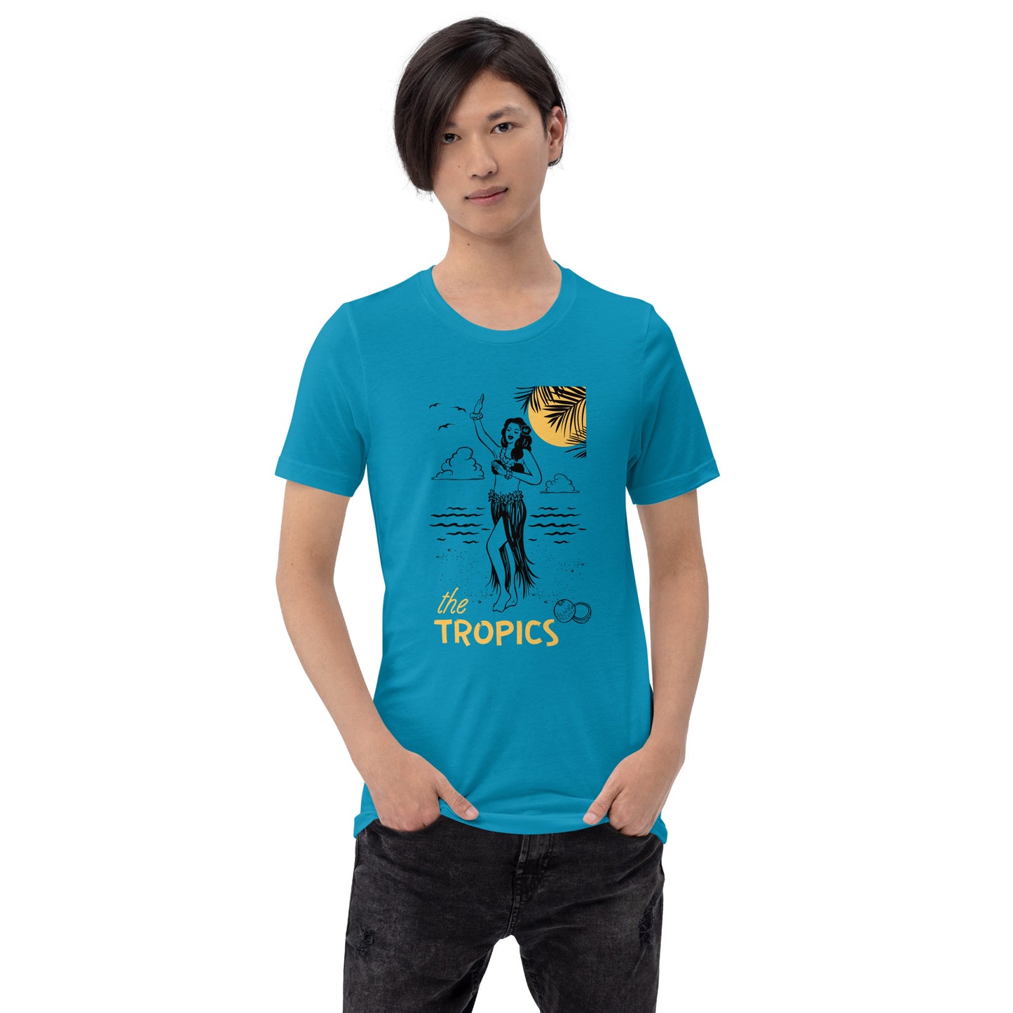 The TROPICS - Paradise Awaits Unisex t-shirt