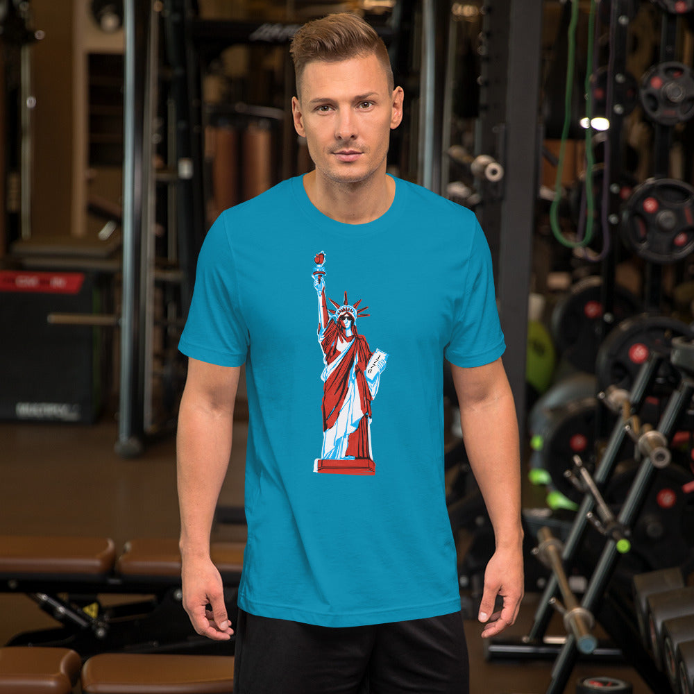 Lady Liberty Came to Party Unisex t-shirt