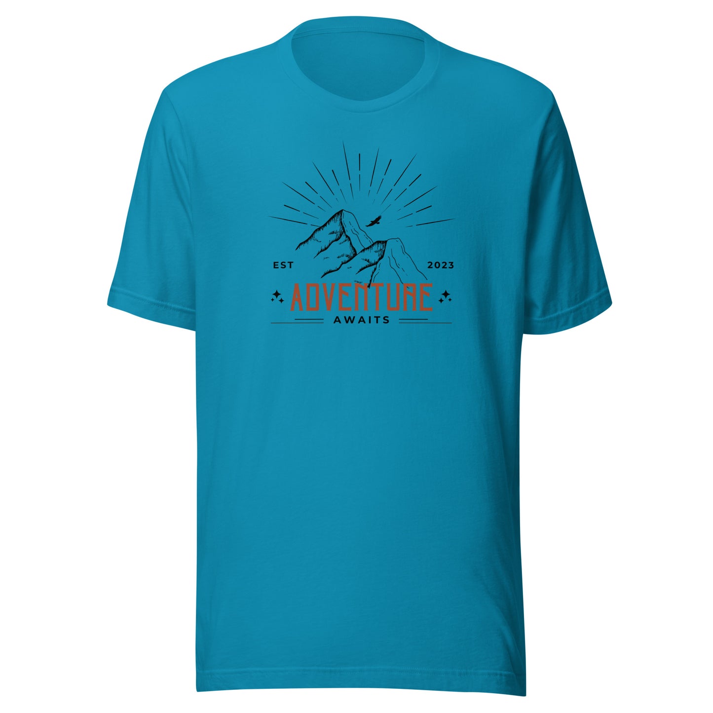 Adventure Awaits Mountain Peaks Unisex t-shirt