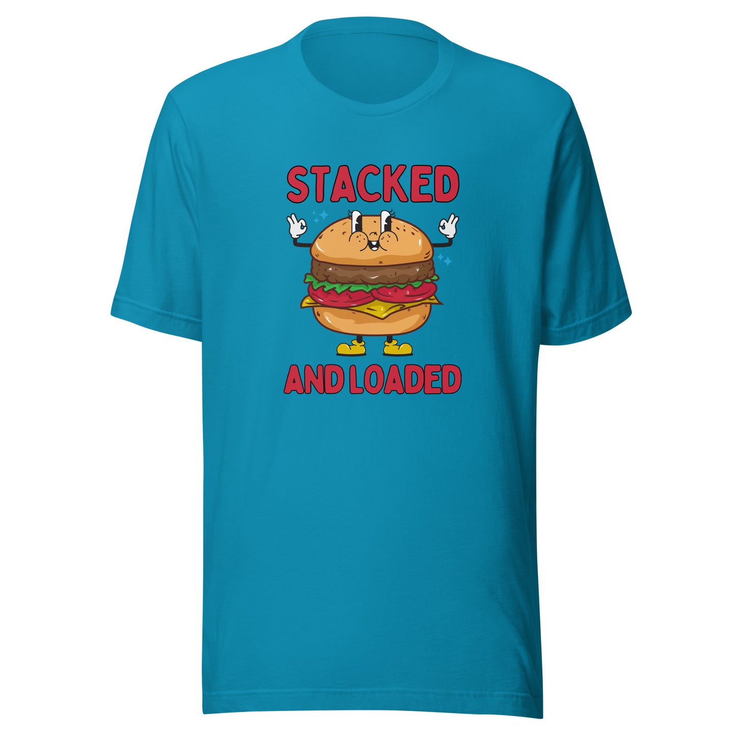 STACKED and LOADED burger boy Unisex t-shirt