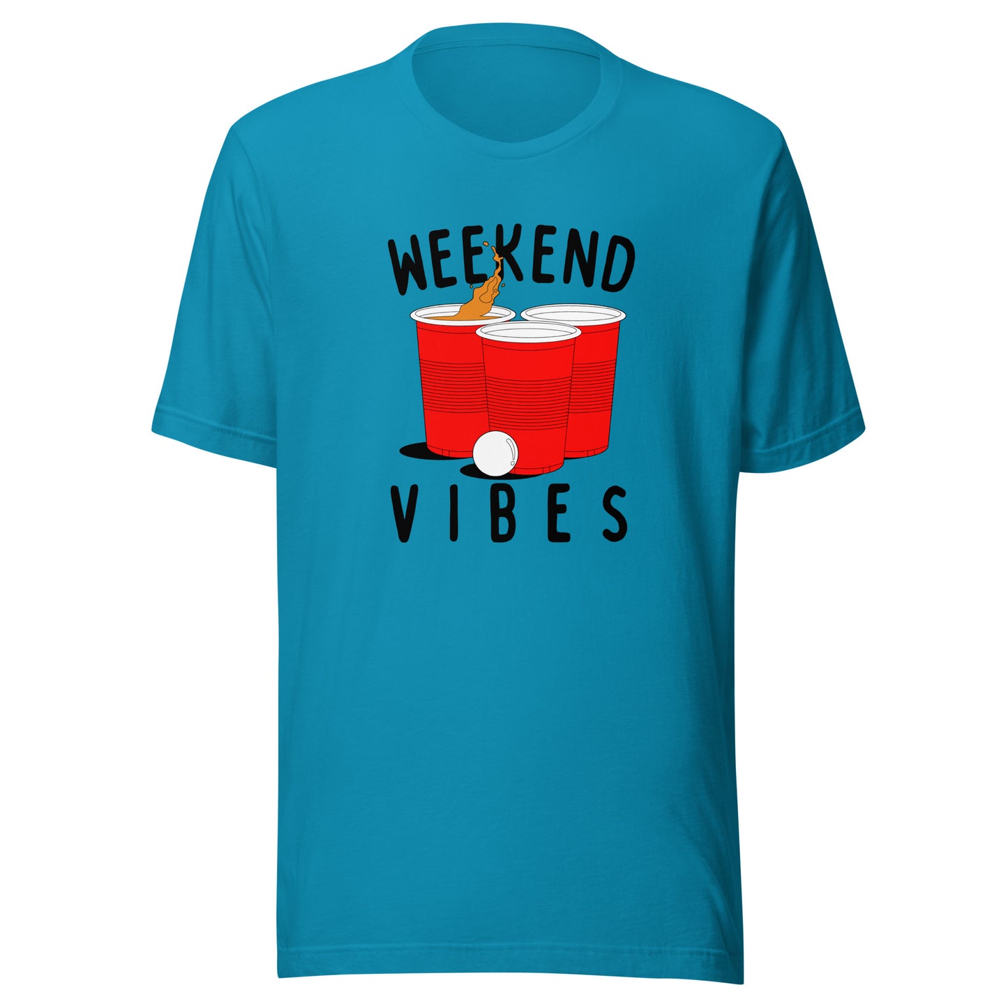 Weekend Vibes Beer Pong Unisex t-shirt