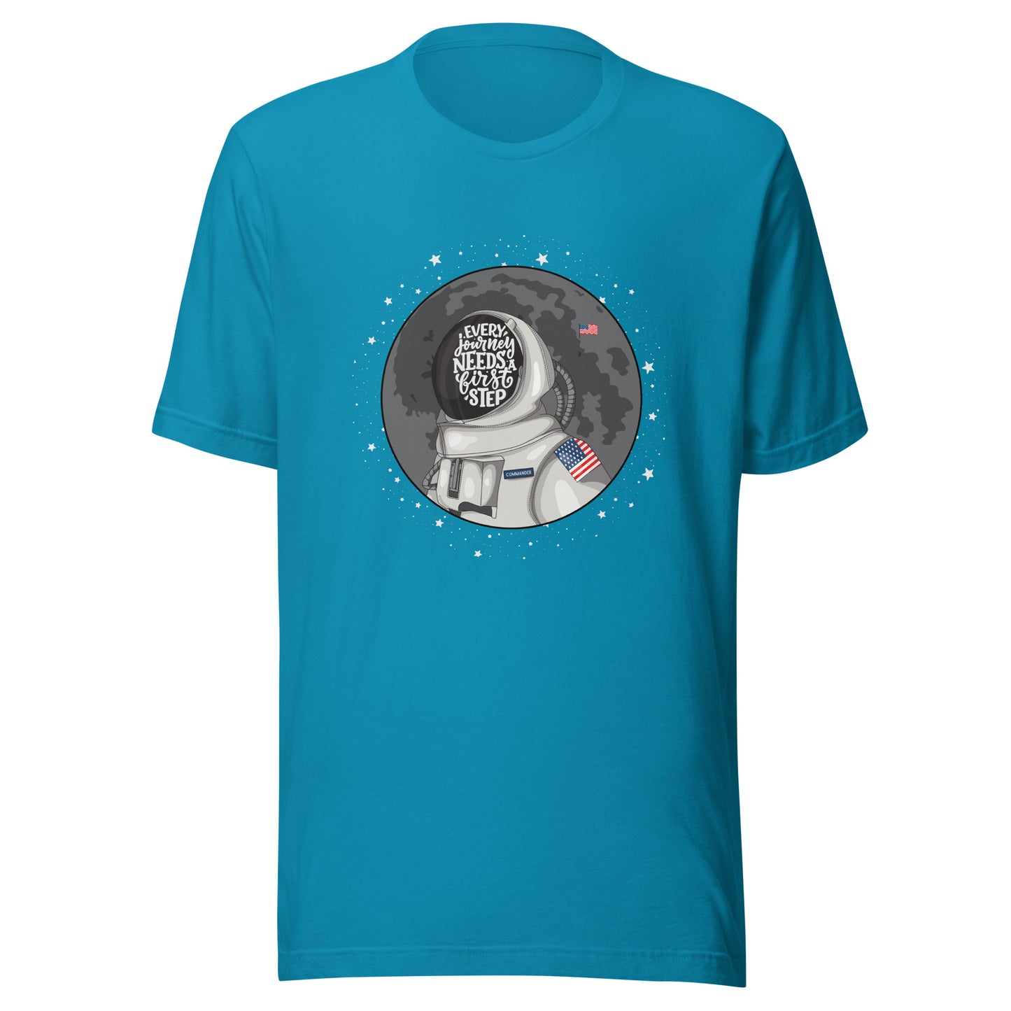 Astronaut First Step Unisex t-shirt