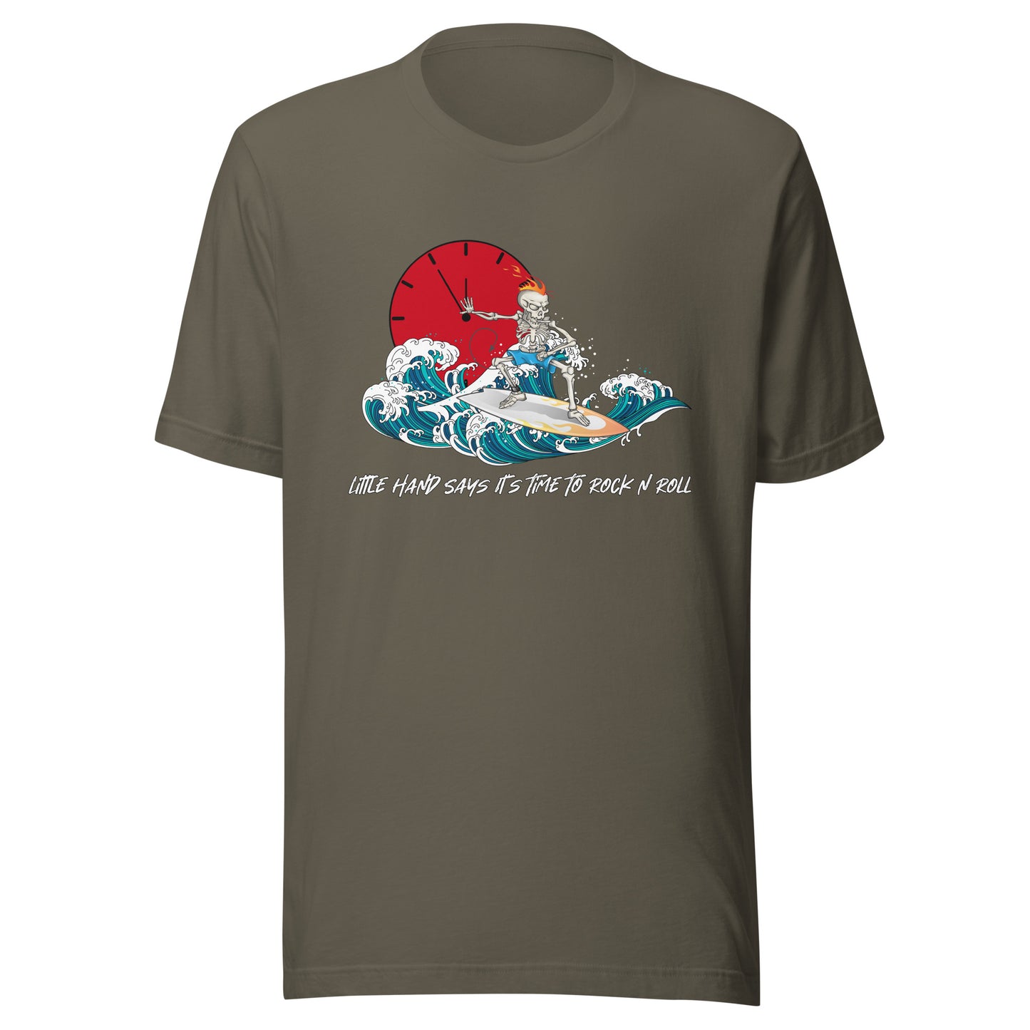 Little hand says it's time to Rock N Roll Unisex t-shirt