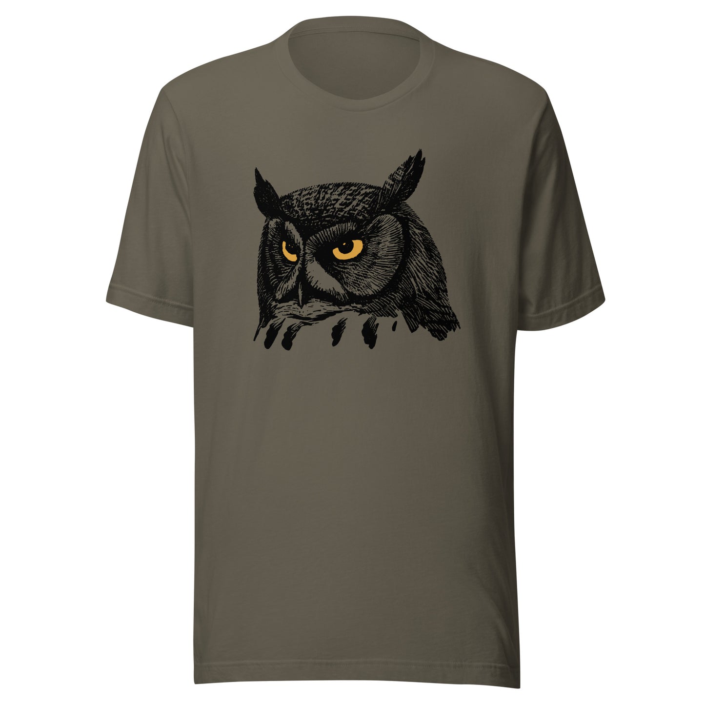 Golden Eye Owl Unisex t-shirt