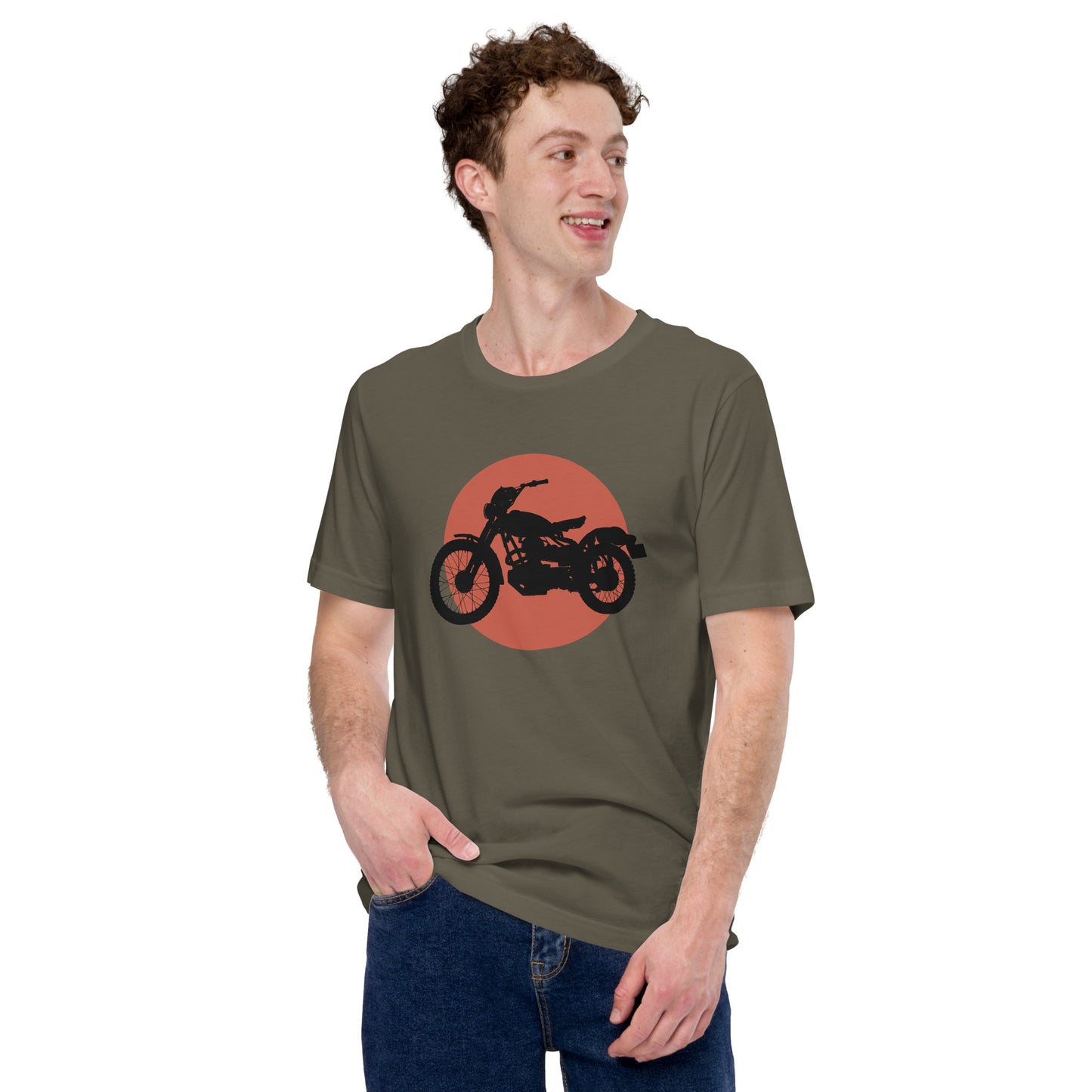 Vintage Motorcycle Sun Unisex t-shirt