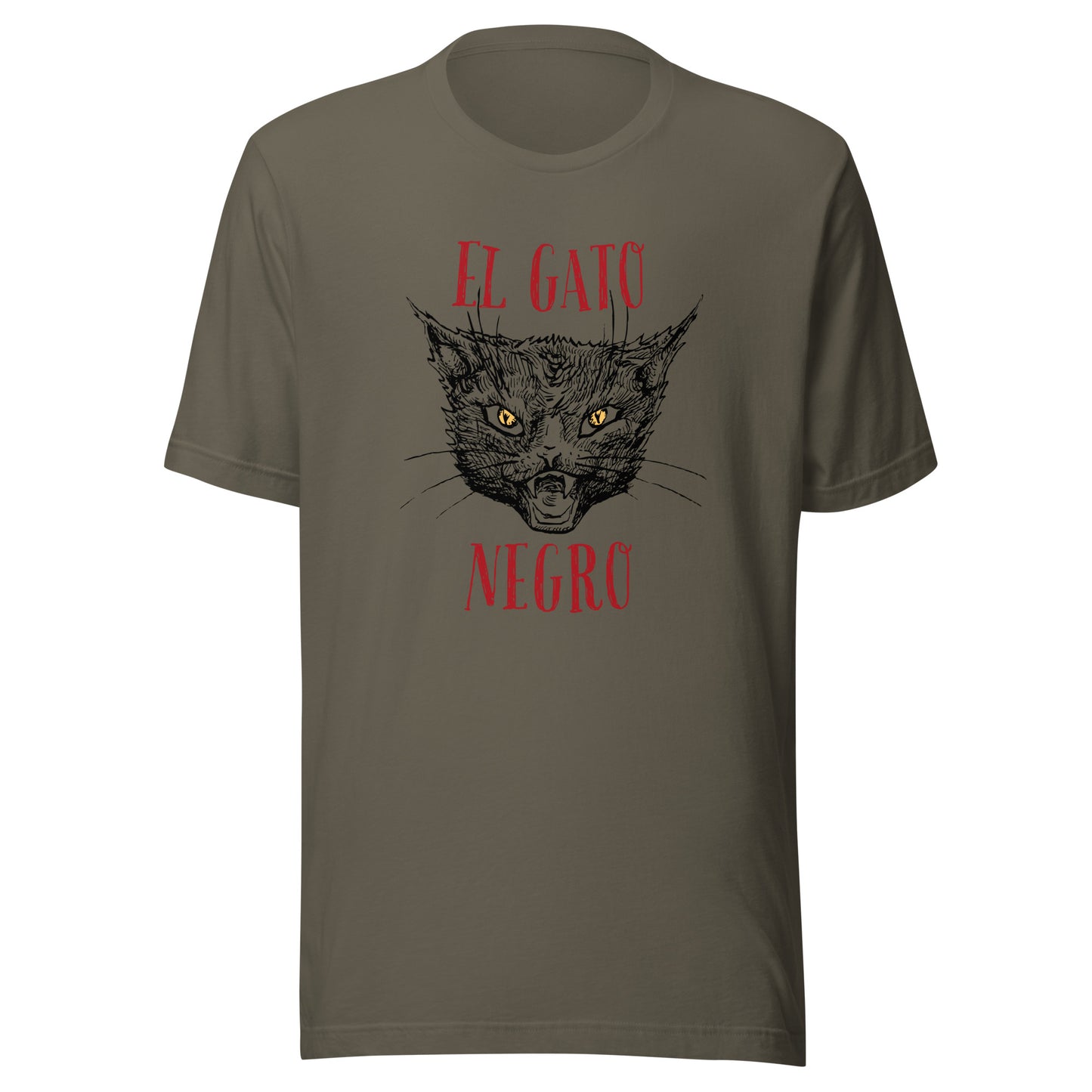 El Gato Negro illustration Unisex t-shirt