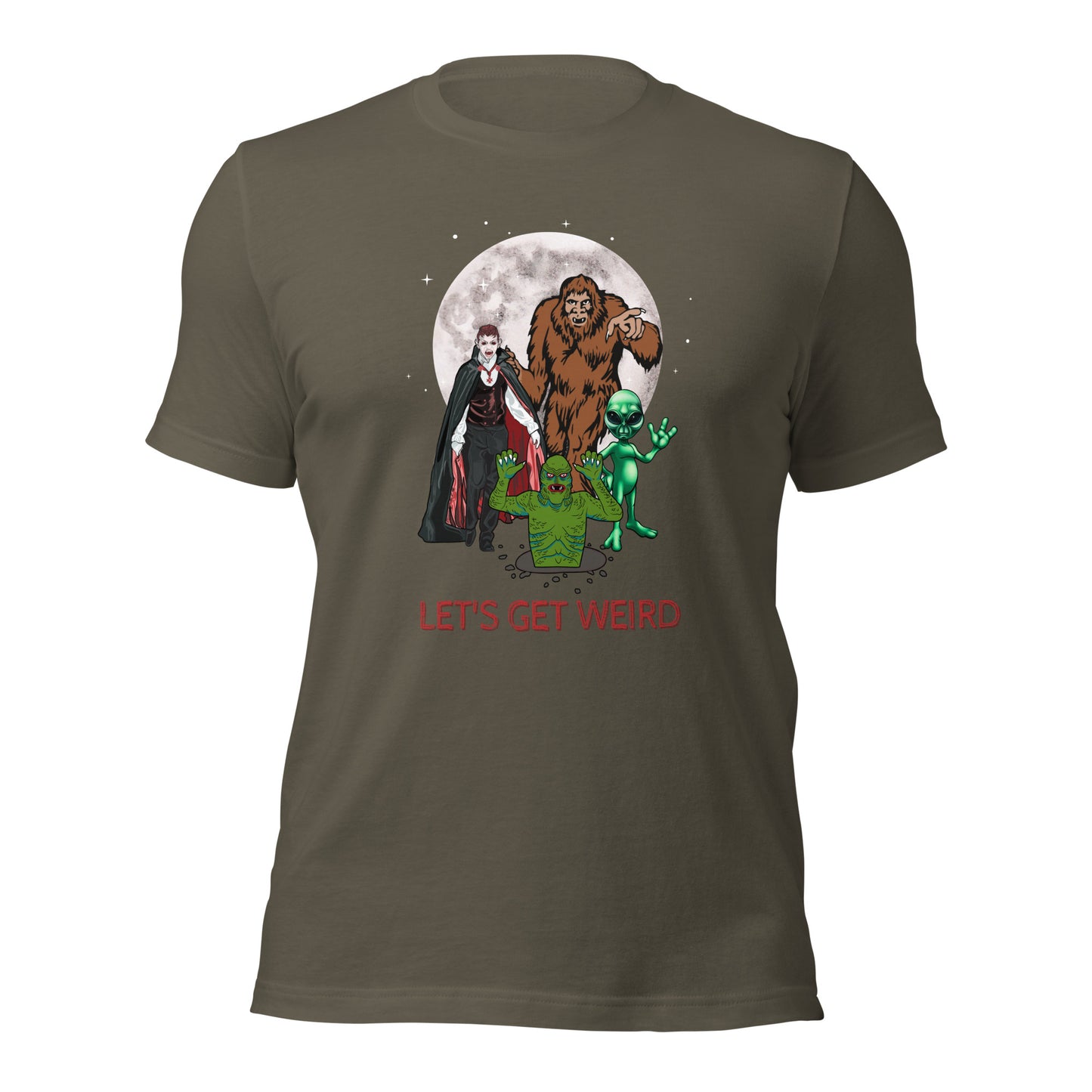 Let's Get Weird Monsters Unisex t-shirt