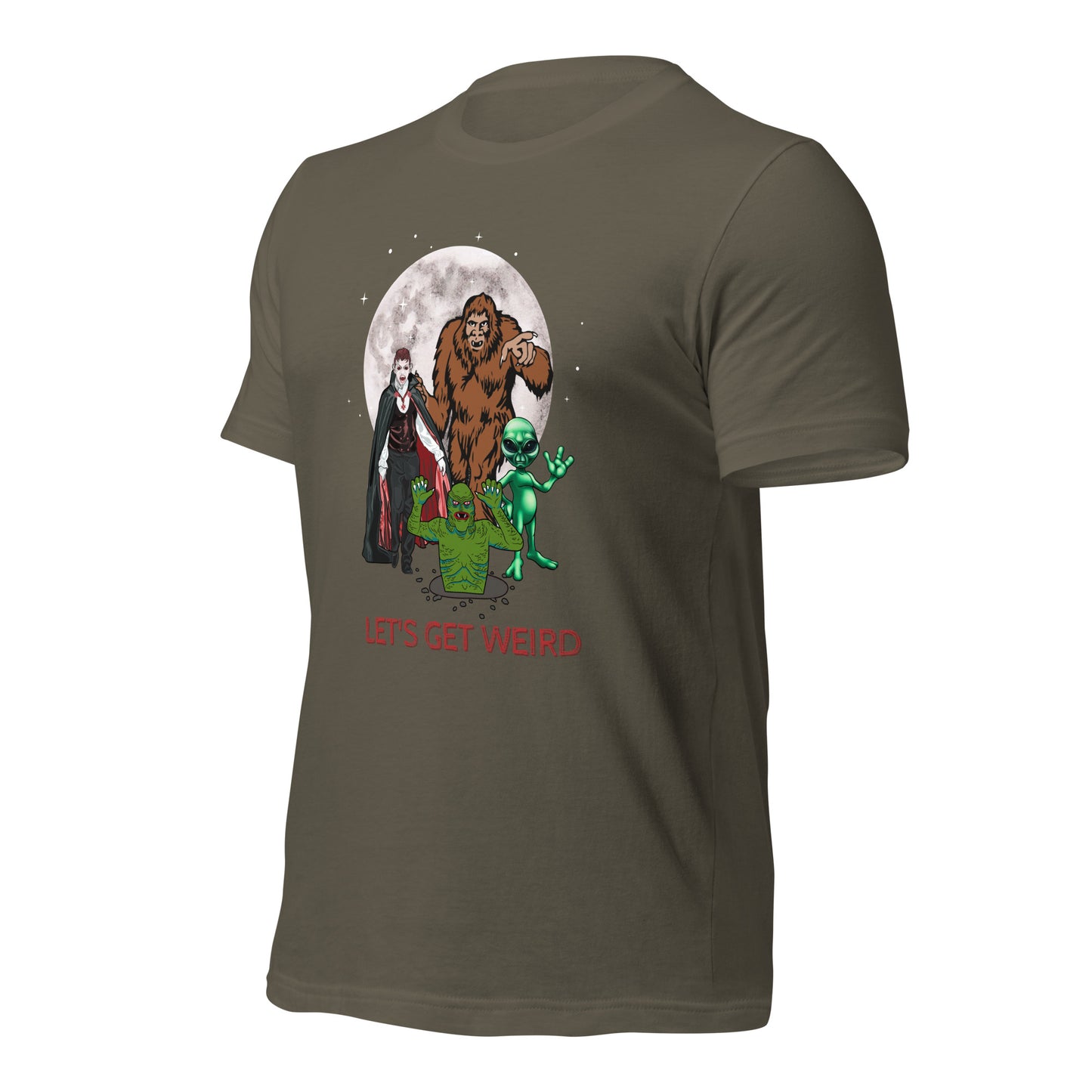Let's Get Weird Monsters Unisex t-shirt