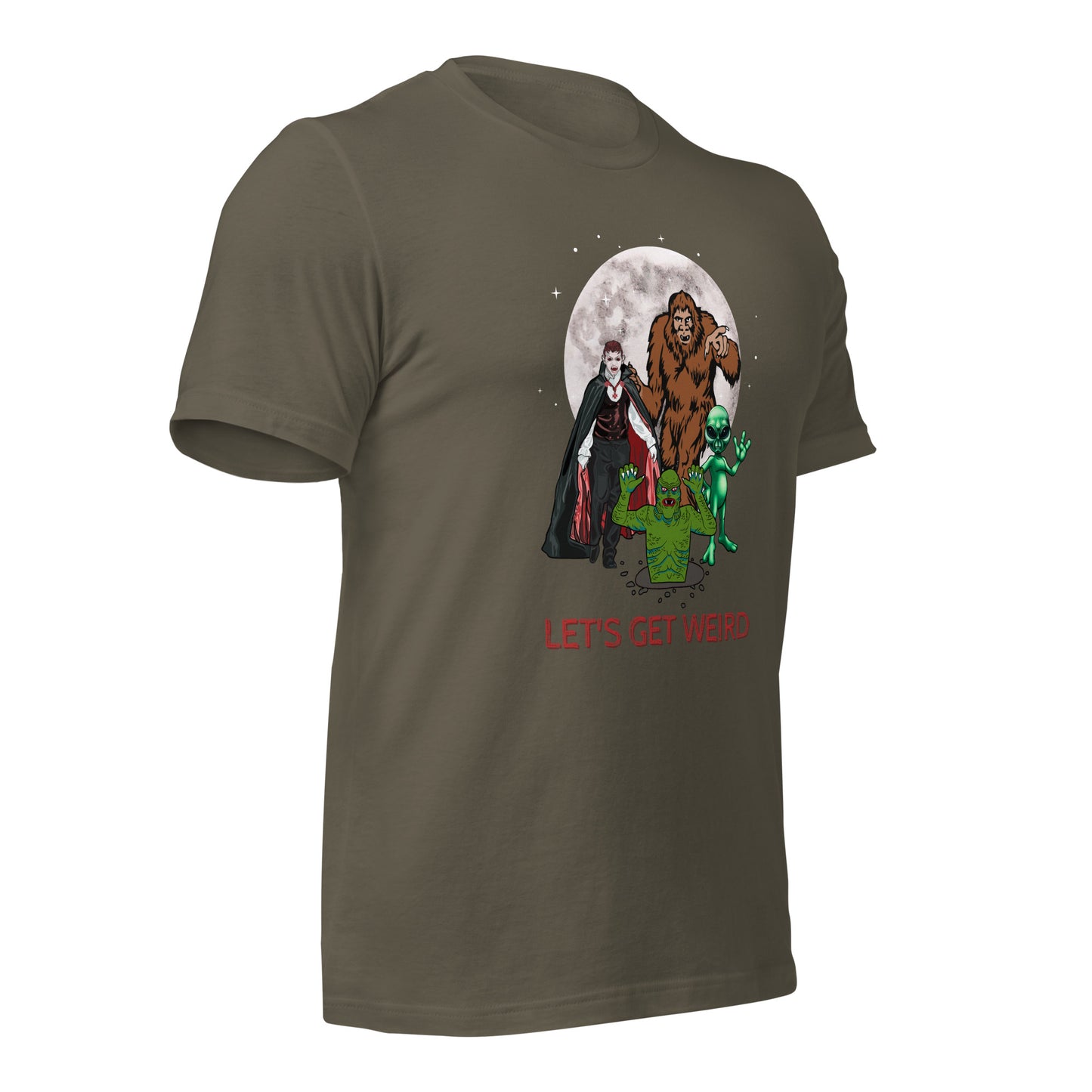 Let's Get Weird Monsters Unisex t-shirt