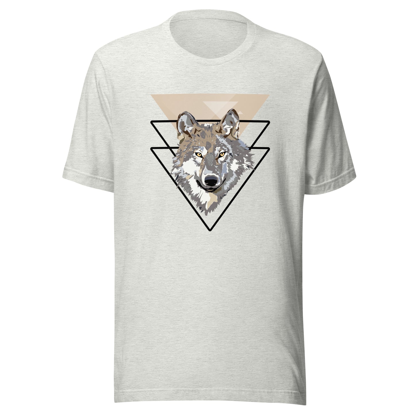 Triangle Wolf Illustration Unisex t-shirt