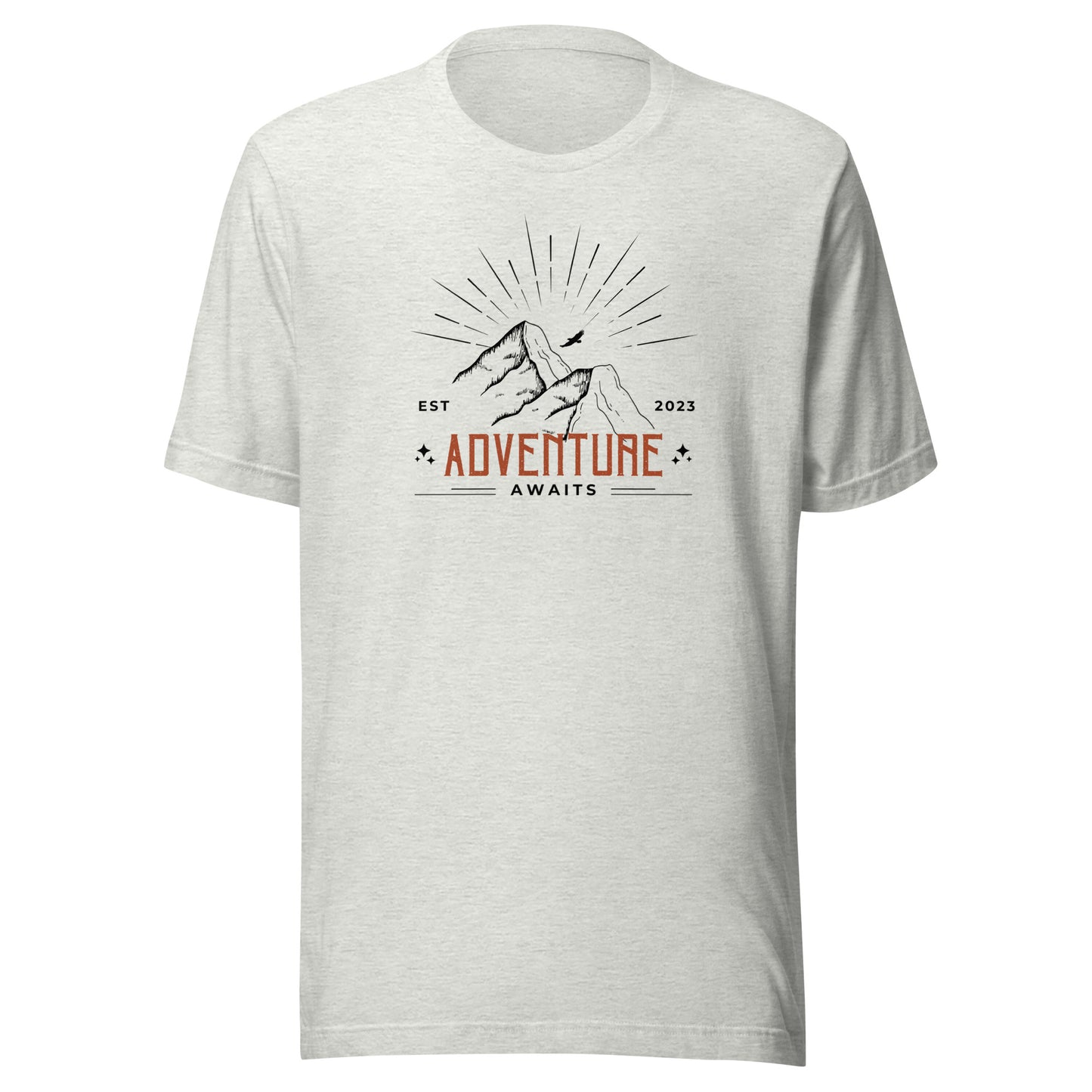 Adventure Awaits Mountain Peaks Unisex t-shirt