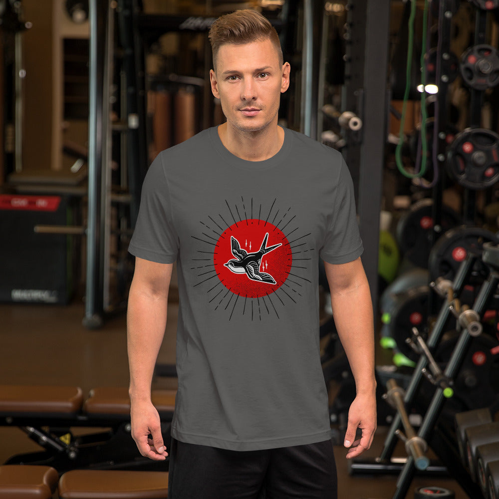 Red Sun Sparrow Unisex t-shirt